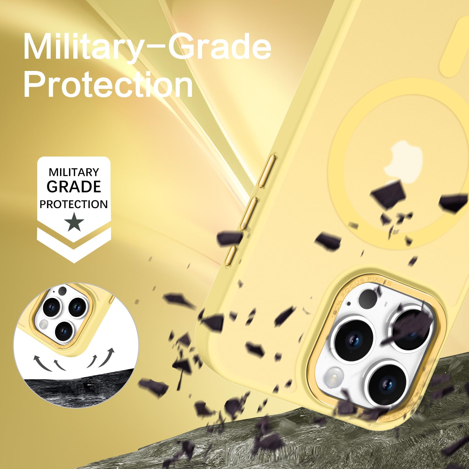 Bentoben For Iphone 16 Pro Max Phone Case, Phone Case Iphone 16 Pro Max Magnetic Case [Compatible With Mag Safe] Translucent Mat