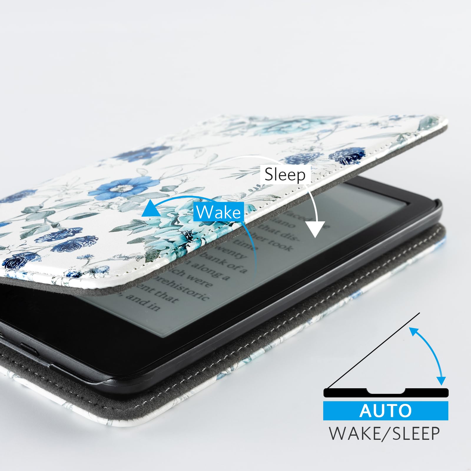 Cobak Case For 6'' All New Kindle 11Th Generation 2022 Release Only   Ultra Slim Pu Leather Smart Cover With Auto Sleep And Wake