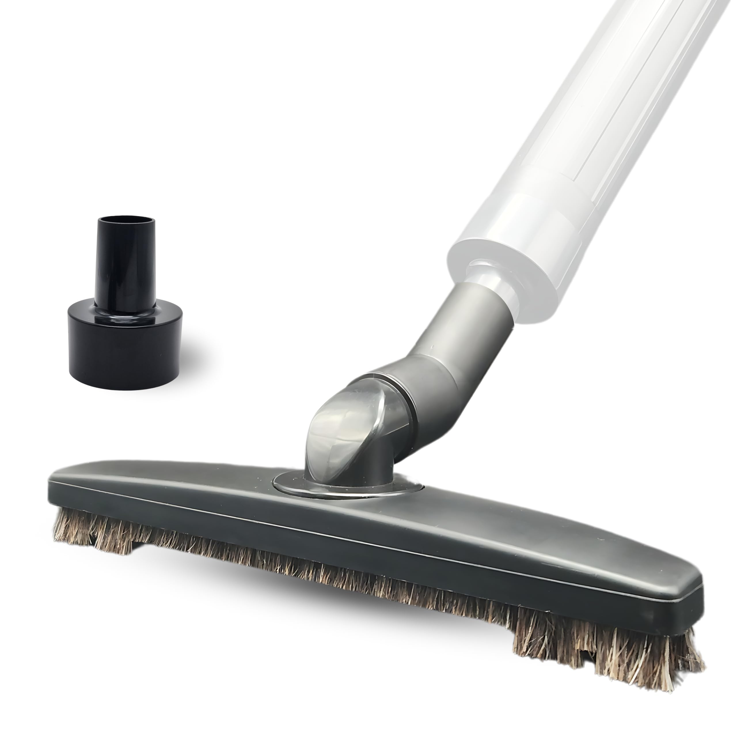 for Shop Vac Upgraded Vacuum Brush Attachment with Horse Hair Soft Bristles and Flexible Brush Head  Work on Low Carpet, Hardwo