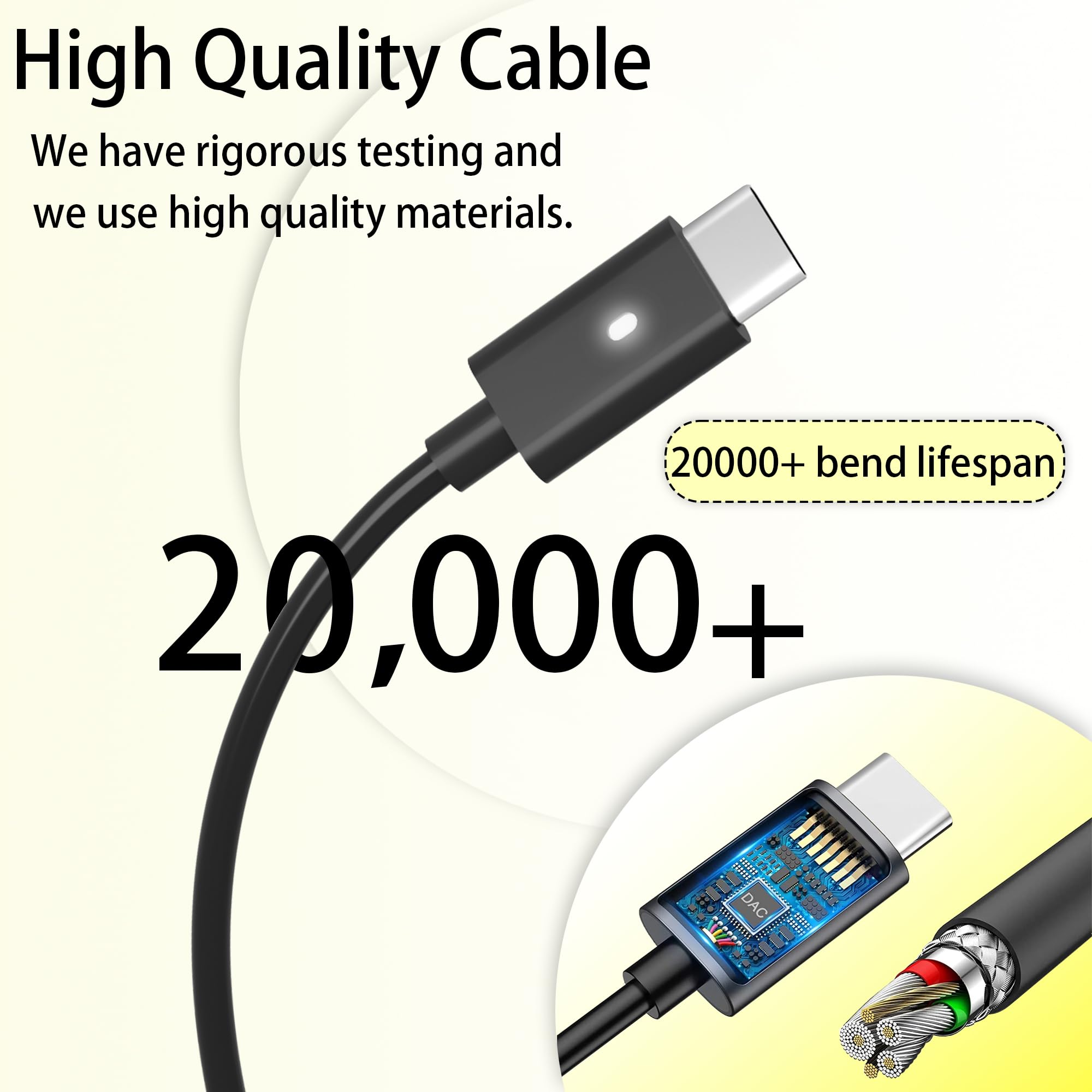 90W Usb C Charger For Dell Laptop,Ac Adapter For Dell Latitude 7300 5420 3400,5289,5300,7420, 5400 Xps 15 13 12 Precision 5530 2