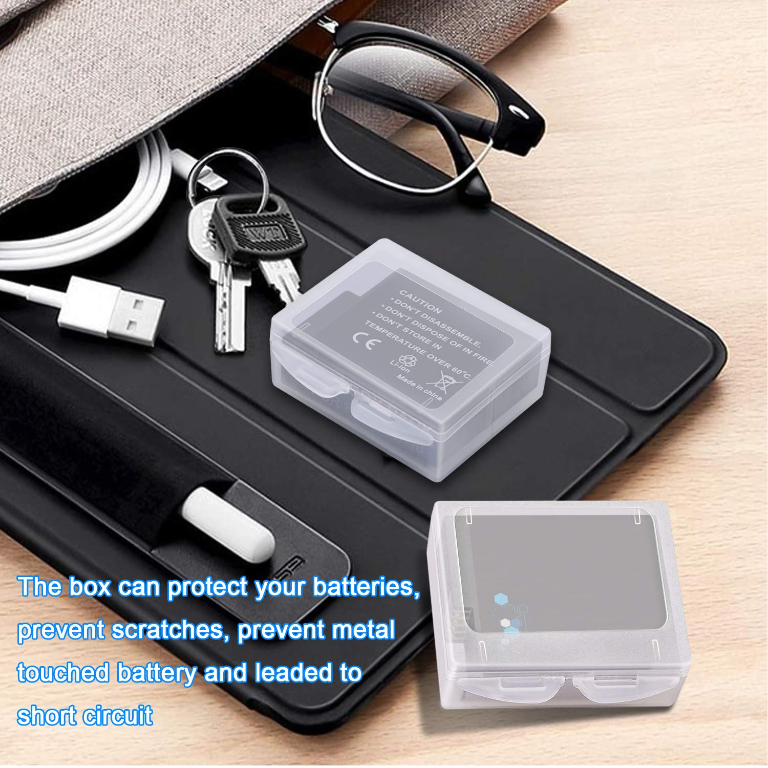 2 Pack Replacement Battery For Gopro Hero 8 Quick Charger Accessories With Digital Monitor 1800Mah Batteries Compatible With Gop