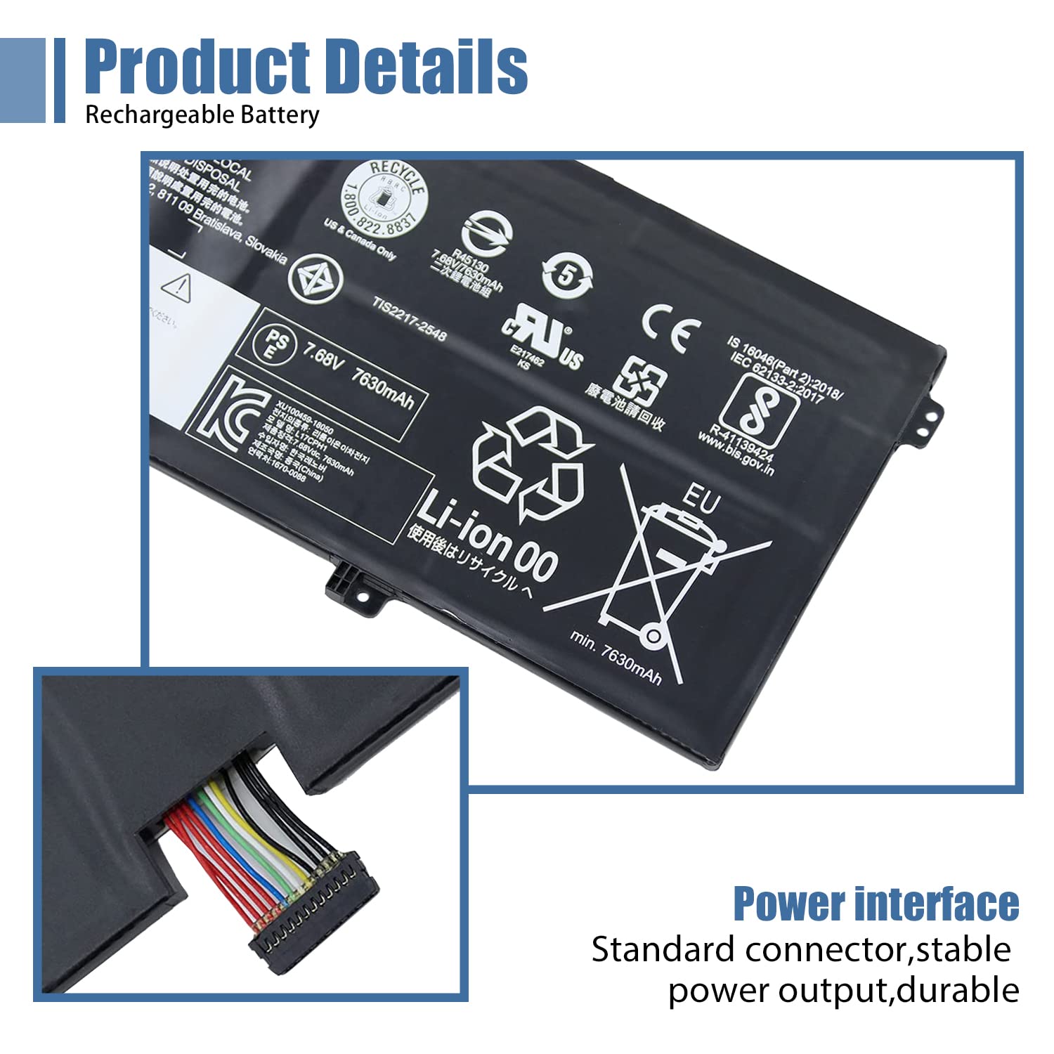 Vanpir L17C4Ph1 Laptop Battery Compatible With Lenovo Yoga C930 13Ikb Yoga C930 13Ikb Glass Series Notebook L17M4Ph1 5B10Q82426