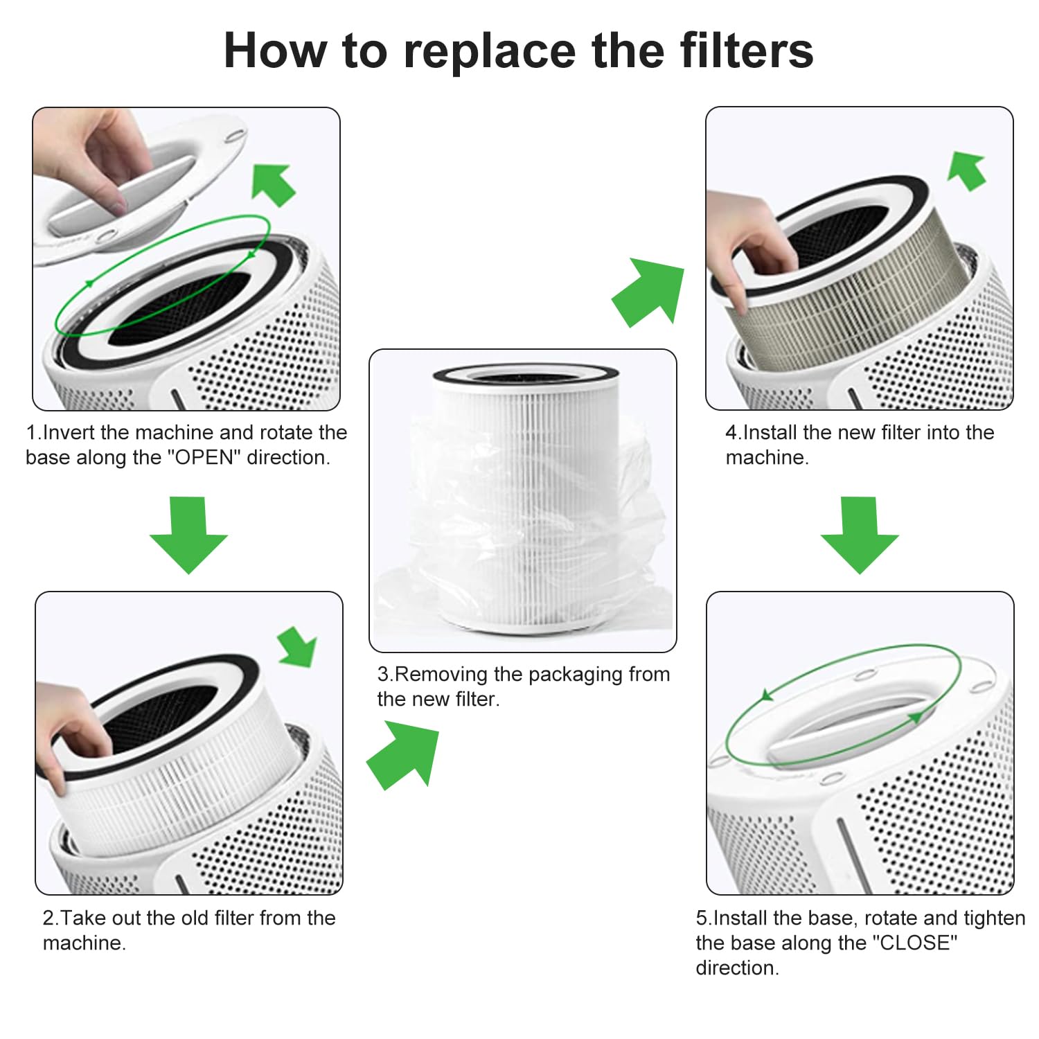 True Kilo High Efficiency Filter, Compatible With Afloia Kilo, Kiloplus, Kilo Pro, Miro, Miro Pro And Morento Kilo, True 360 3 S
