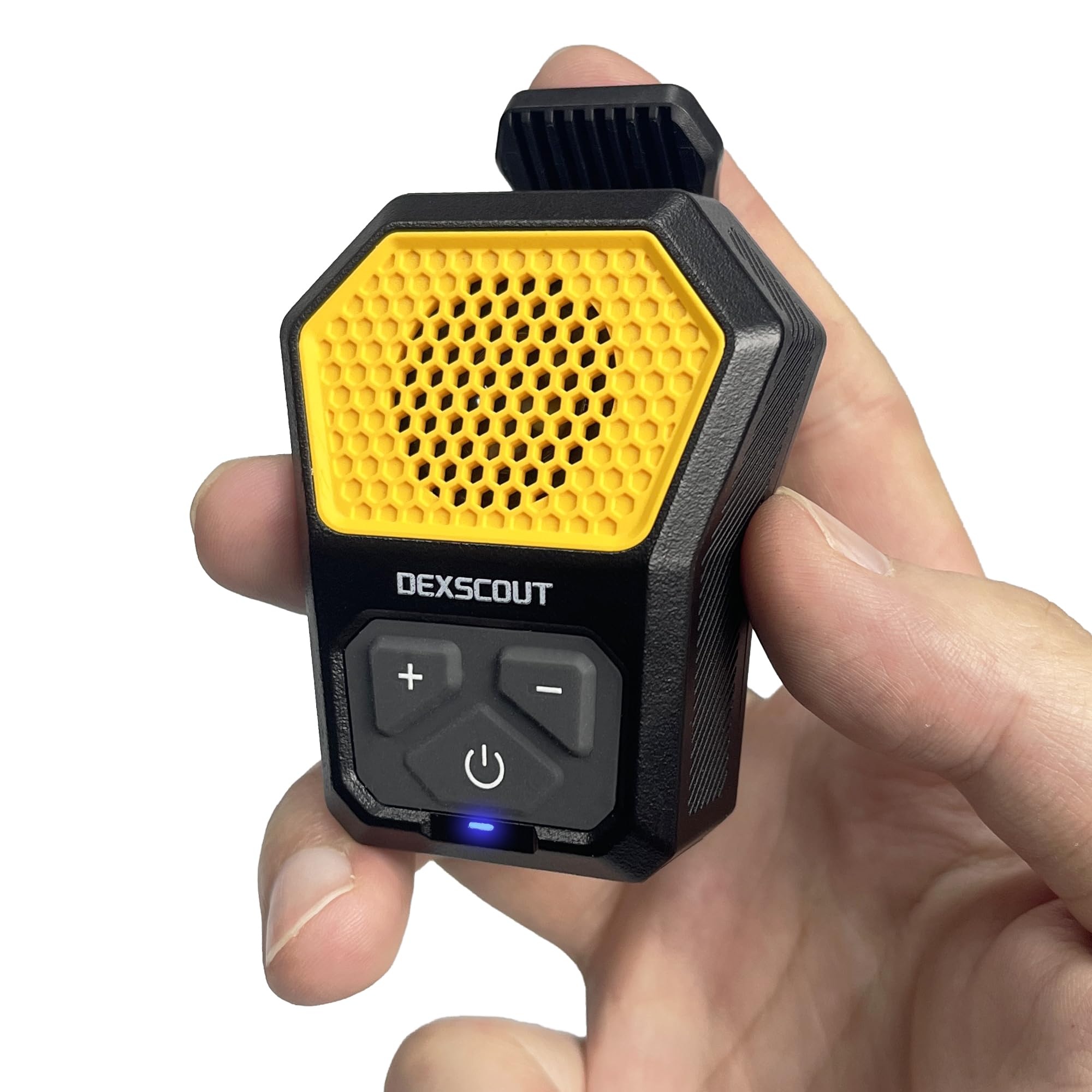 Dexscout Wearable Bluetooth Speaker,Clip On Wireless Portable Mini Water Resistant Speaker,Built In Mics For Hands Free Music An