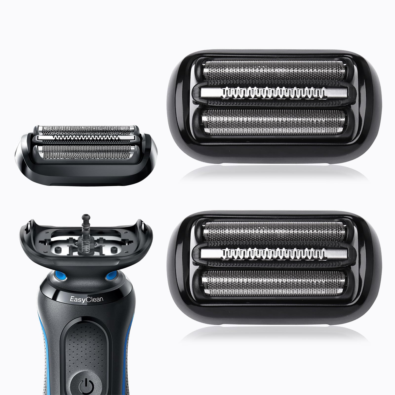 2Pack 53B Series 5/6 Foil & Cutter Replacement Head For Braun Series S5 S6(New Gens) 5018S, 5020S, 5035S, 5049Cs, 5050Cs 5762 60