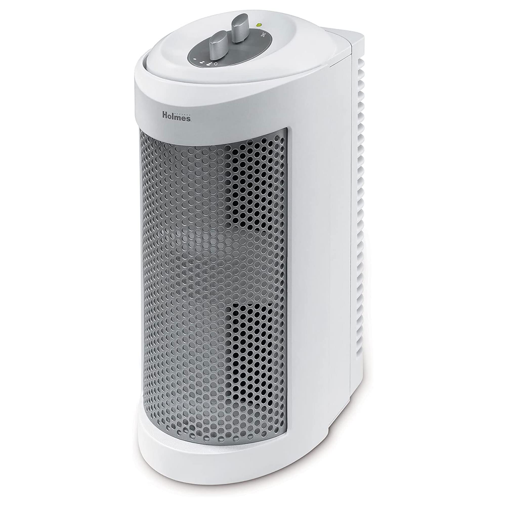 Holmes True Hepa Allergen Remover Mini Tower Air Purifier With Optional Ionizer | Small Space Air Purifier, White (Hap706 Nu 1)