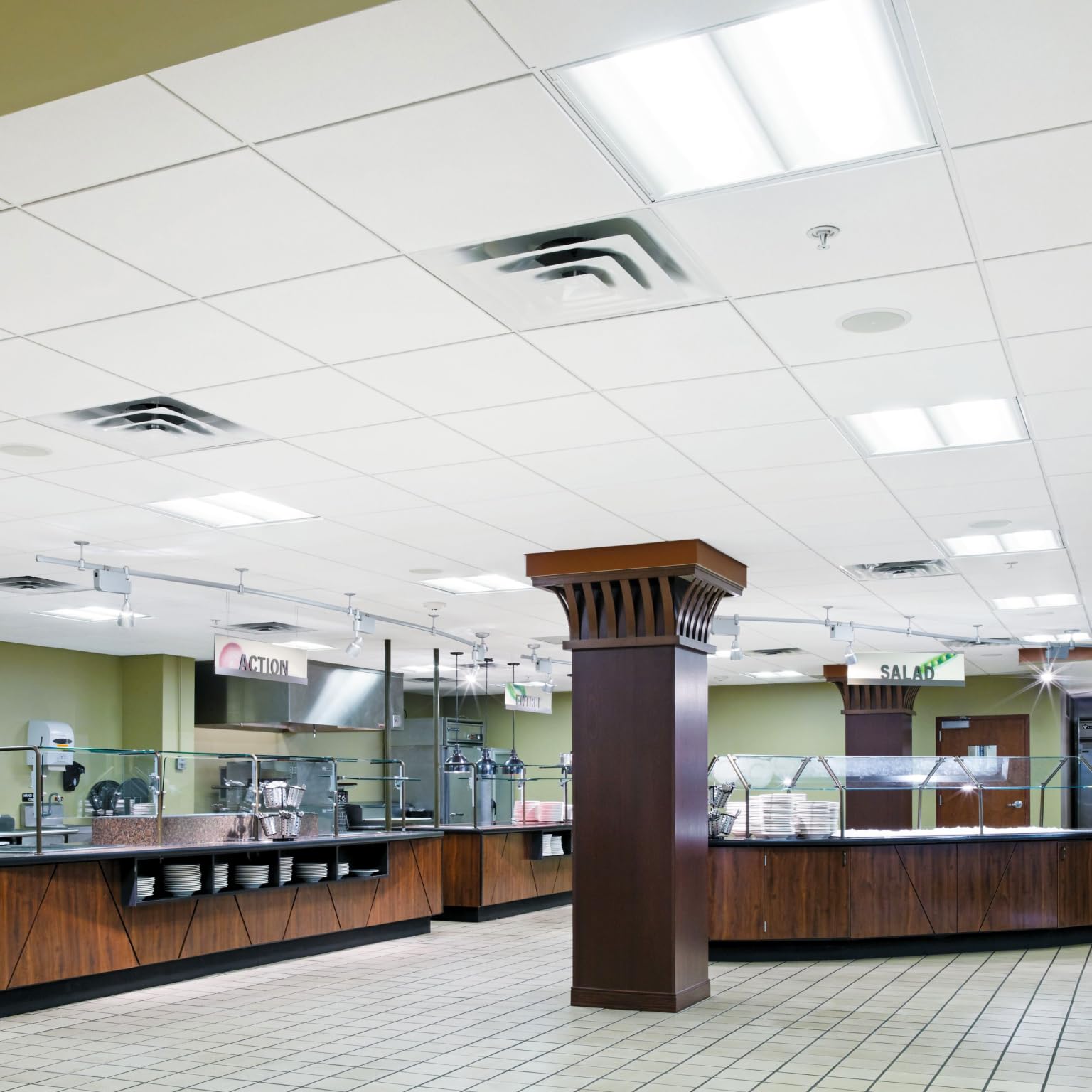 Armstrong Ceiling Tiles; 2X2 Ceiling Tiles - 12 Pcs White; Acoustic Ceilings For Suspended Grid; Ultima Health Zone 1937