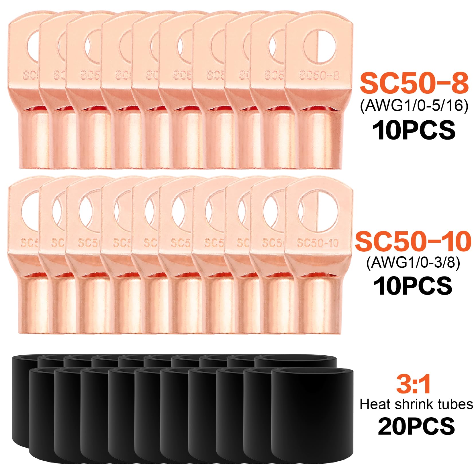 1/0 Gauge Wire(20Ft Each   Red/Black) Copper Clad Aluminum Cca   Primary Automotive Wire,Car Amplifier Power & Ground Cable, Bat