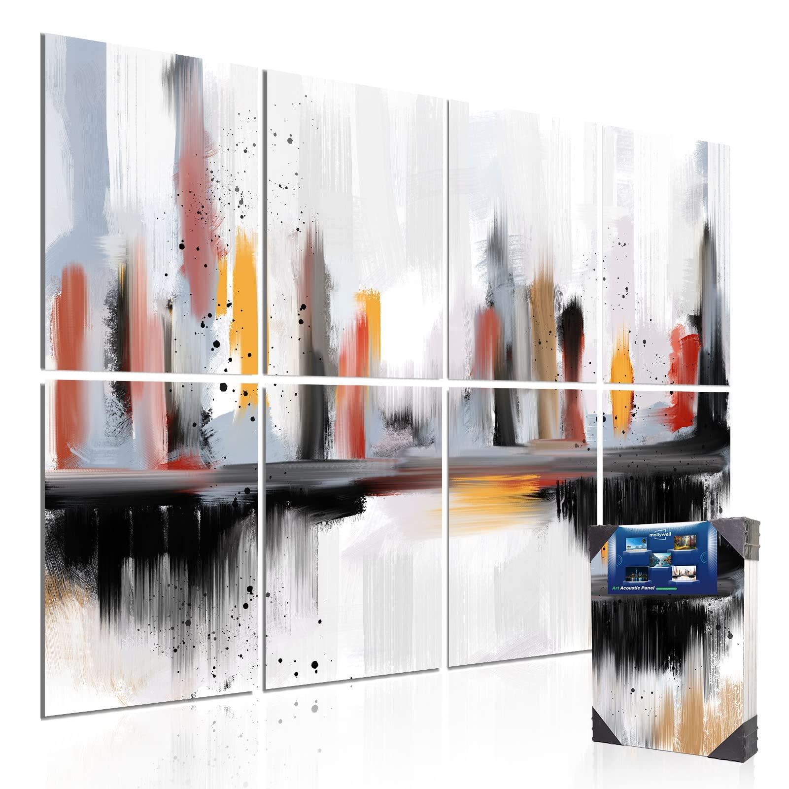 Mollywell Art Acoustic Panels, Sound Proofing, Wall Decoration, Suitable For Nature Inspired Room Soundproofing & Vibrant Aesthe