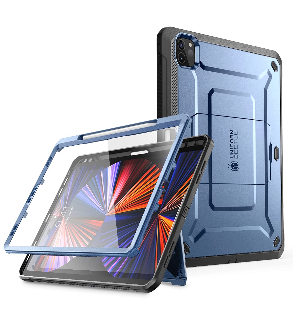 SUPCASE for iPad Pro 12.9 Inch Case 6th/5th/4th Generation 2022/2021/2020 (Unicorn Beetle Pro), [Builtin Screen Protector & Sta