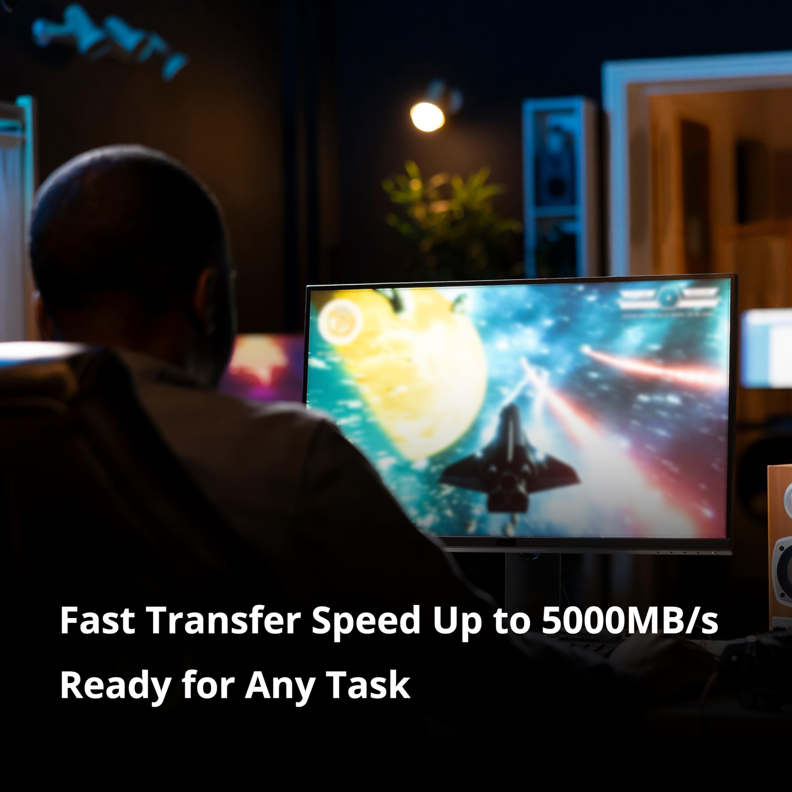 Timetec 2Tb Pcie 4.0 Ssd Nvme Pcie Gen4X4 M.2 2280 3D Nand Tlc 1000Tbw Slc Cache Read/Write Speed Up To 5,000/4,500 Mb/S Interna