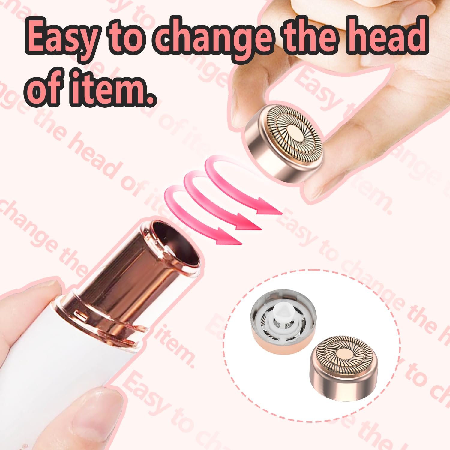 Generation 2 Replacement Heads For Flawless Facial Hair Remover, Replacement Blades For Finishing Touch Flawless Hair Removal, W