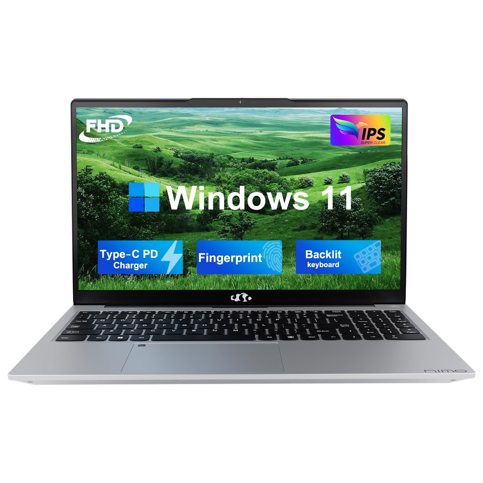 Nimo 15.6 Fhd Student Laptop, Intel Pentium Quad Core N100(Beat To I3 1115G4, Up To 3.4Ghz), 8Gb Ram, 256Gb Ssd, 2 Years Warrant