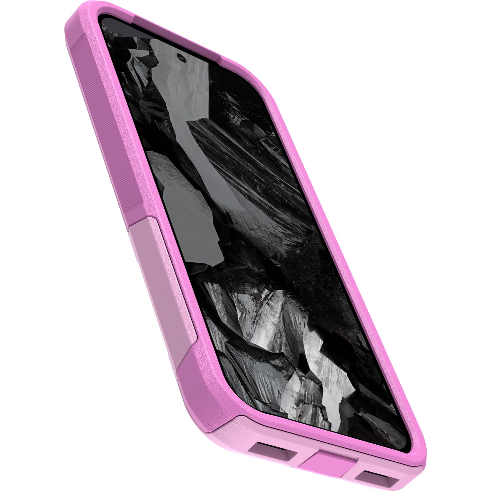Otterbox Google Pixel 8A Commuter Series Case   Run Wildflower (Pink), Slim & Tough, Pocket Friendly, With Port Protection