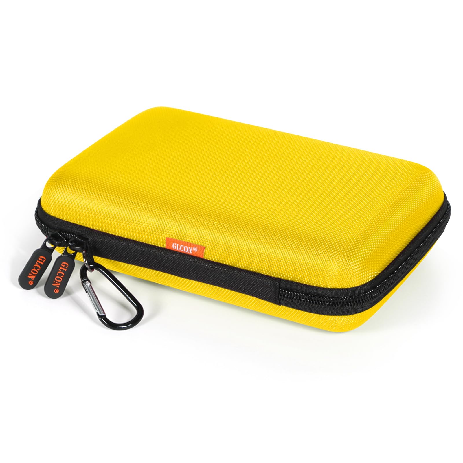 Bright Yellow Hard Shell Electronic Organizer Carrying Case - Shockproof Large Storage Case for Hard Drive, Phone, Power Bank, C