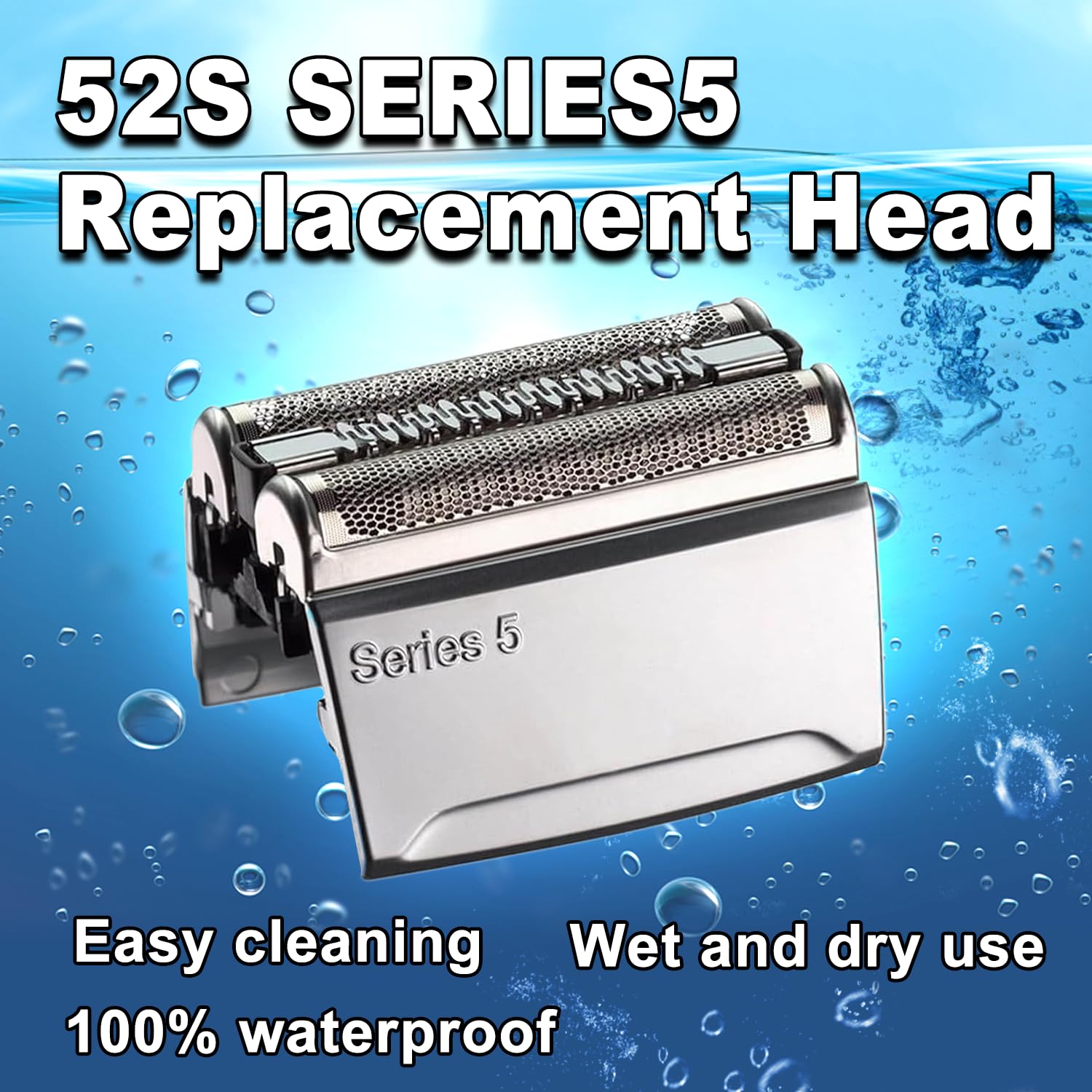 Series 5 52S Electric Shaver Replacement Head Compatible, 52S Replacement Electric Shaver Heads For Men Razor Shaving Blades Fit