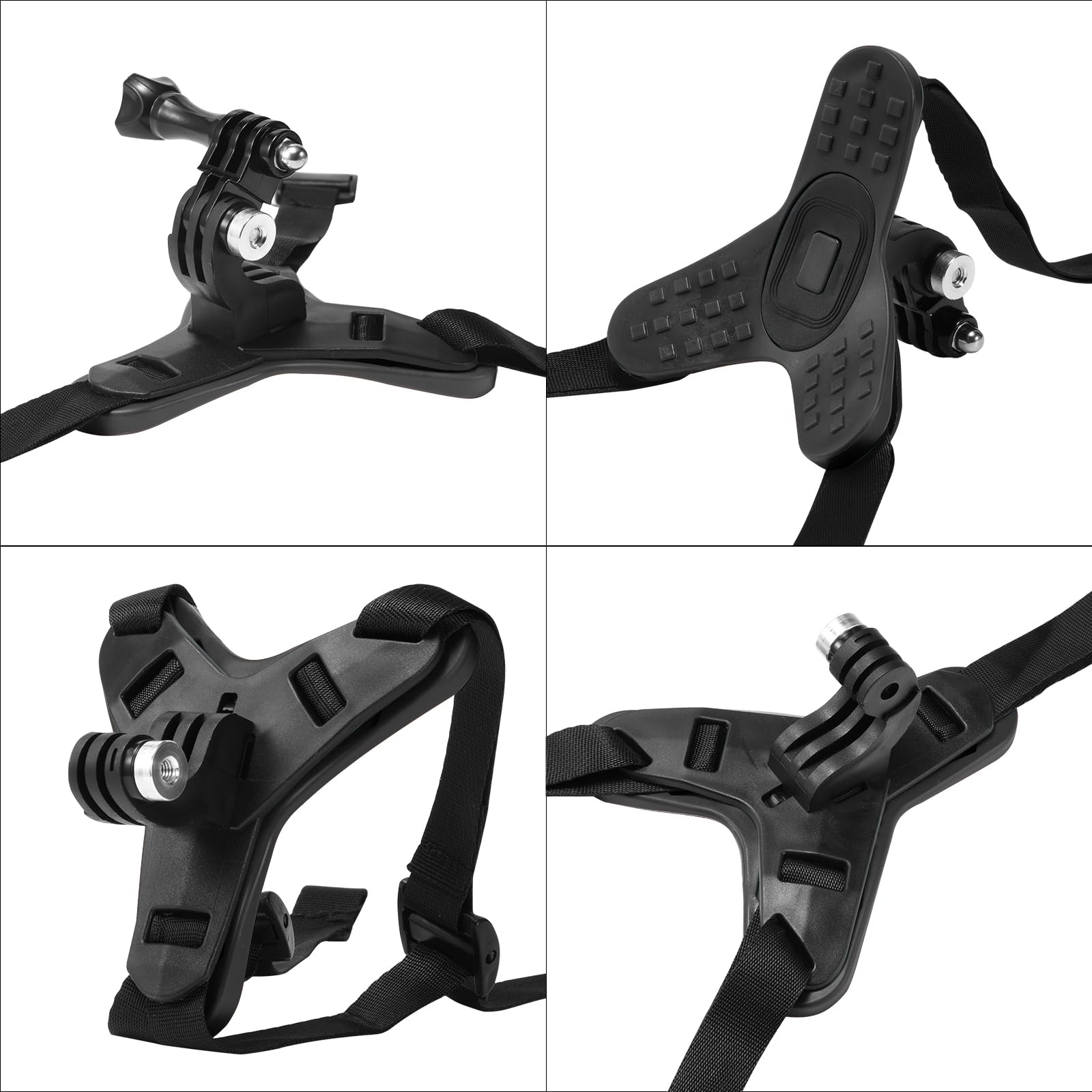 Lupholue Motorcycle Helmet Chin Strap Mount Compatible With Gopro Hero 12, 11, 10, 9, 8, 7, (2018), 6, Hero Black, Insta 360, Se