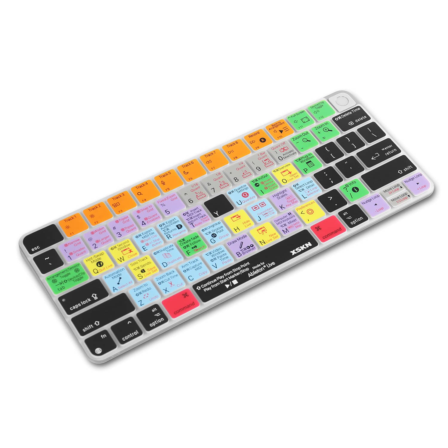 Xskn Shortcut And Language Seriers Silicone Keyboard Cover Skin For 2021 New M1 Chip Imac Magic With Touch Id A2449 Lock Key A24