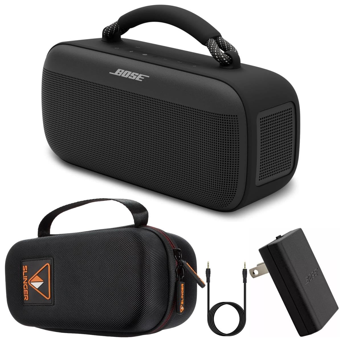 Bose SoundLink Max Portable Speaker, Large Waterproof Bluetooth Speaker, Up to 20 Hours of Battery Life, USB-C, Built-in 3.5mm A