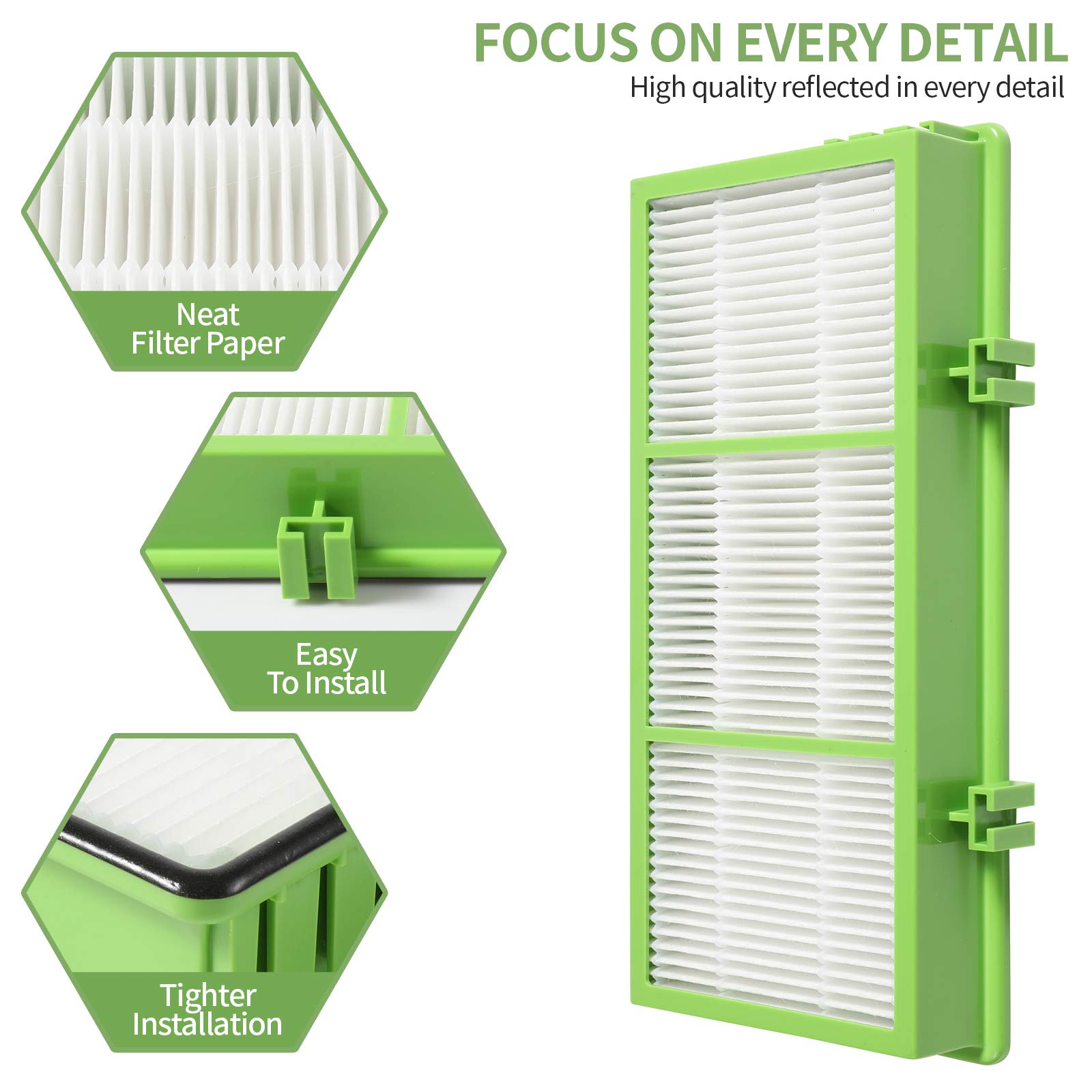 Gazeer True Hepa Replacement Filters For Holmes Aer1 Series Total Air Filter Replacement Filters For Hapf300Ah U4R And Hap242 Nu