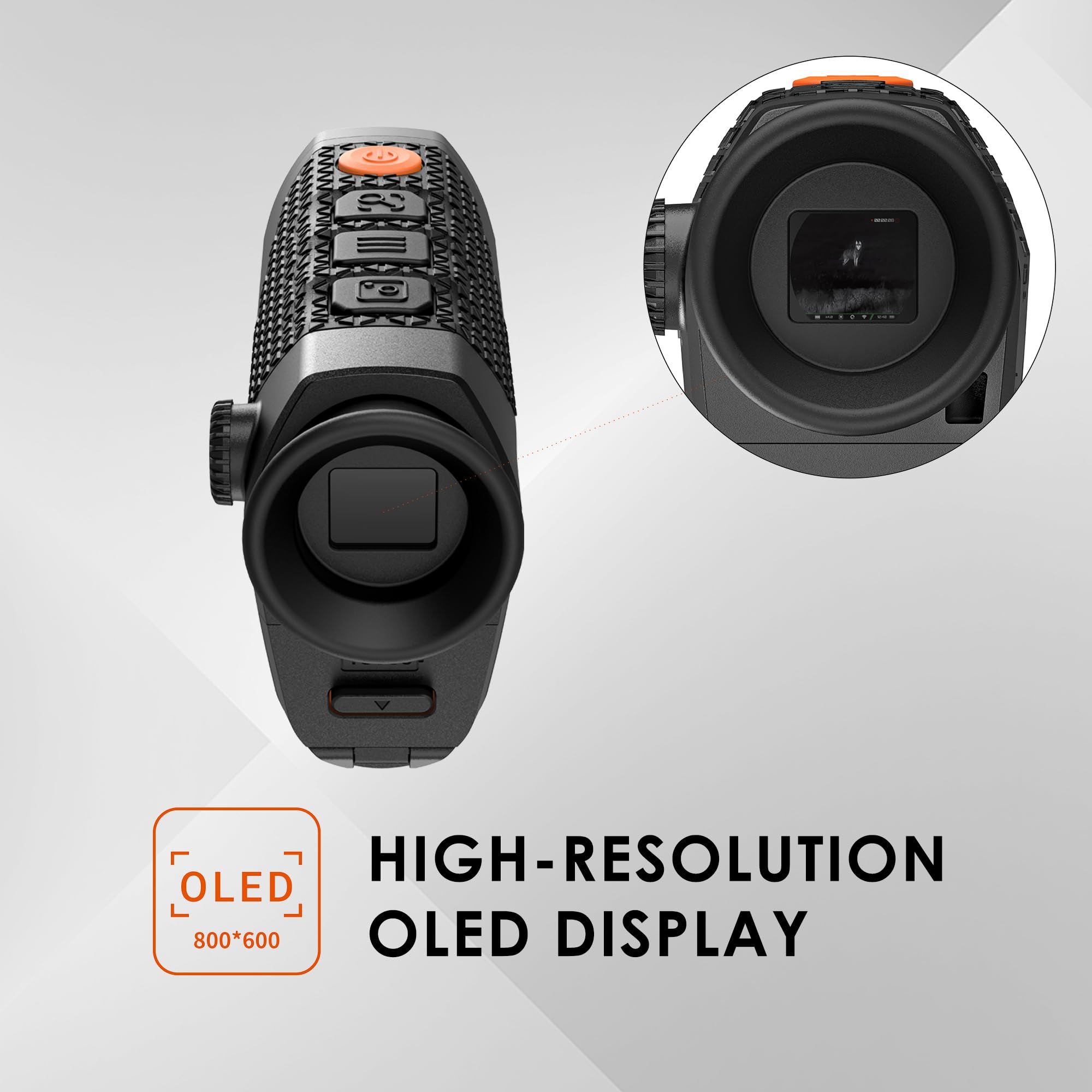 Rix Pocket K3 Portable Thermal Monocular For Hunting, 384X288 (50Hz), Wi-Fi, Handheld Night Vision Monocular