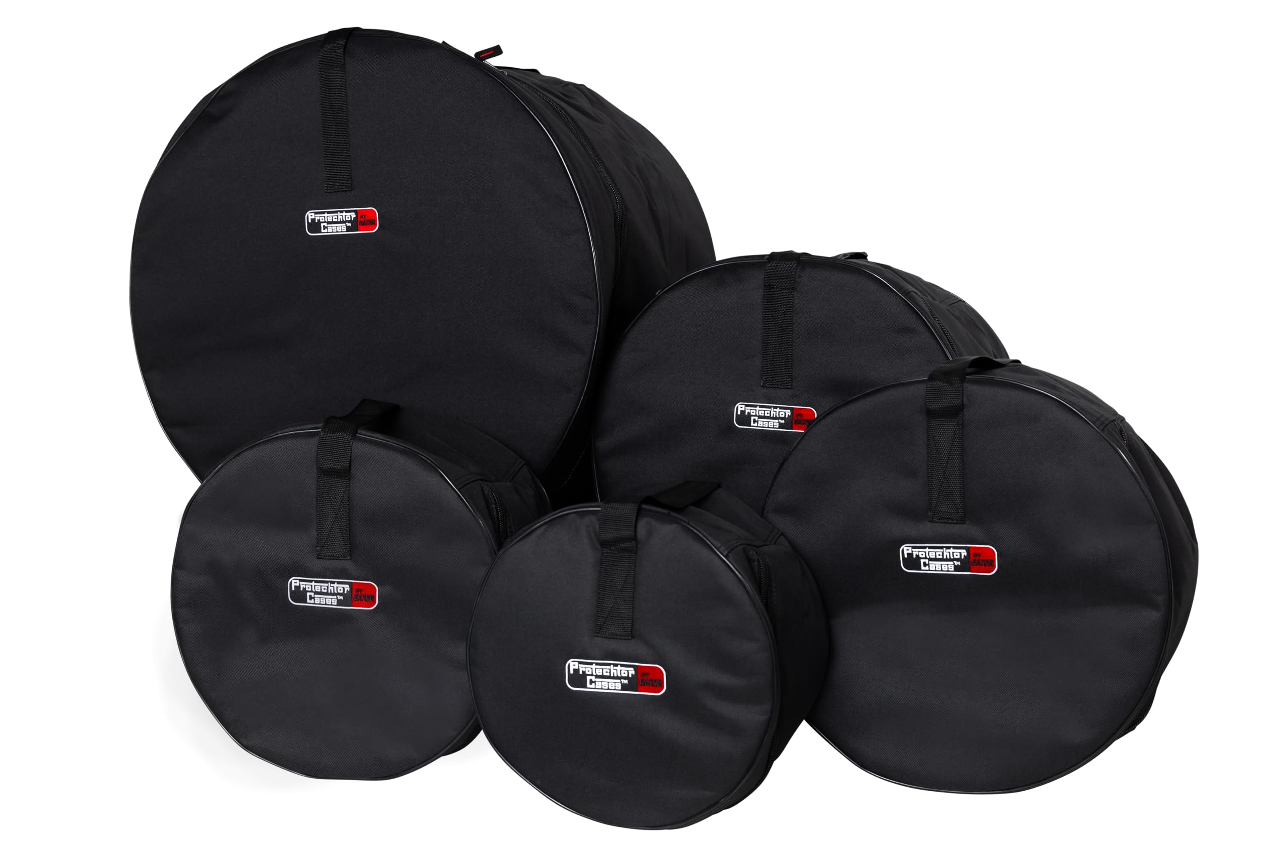 Gator Cases Rock Drum Set Bags: 22''X18'', 10''X8'', 12''X9'', 16''X16'', 6.5''X14''; (Gp Rock 100)