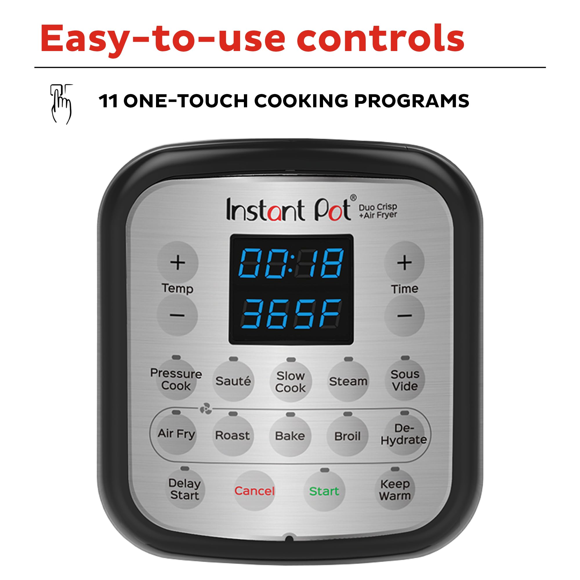 Instant Pot Duo Crisp 11 In 1 Air Fryer And Electric Pressure Cooker Combo With Multicooker Lids That Fries, Steams, Slow Cooks,