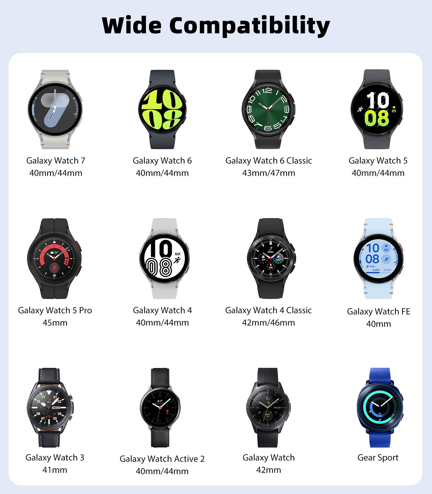 Astorgos Braided Band For Samsung Galaxy Watch 7 6 5 4 Fe 40Mm 44Mm/Watch 6 4 Classic 43Mm 47Mm 42Mm 46Mm/5 Pro 45Mm/3 41Mm/Acti