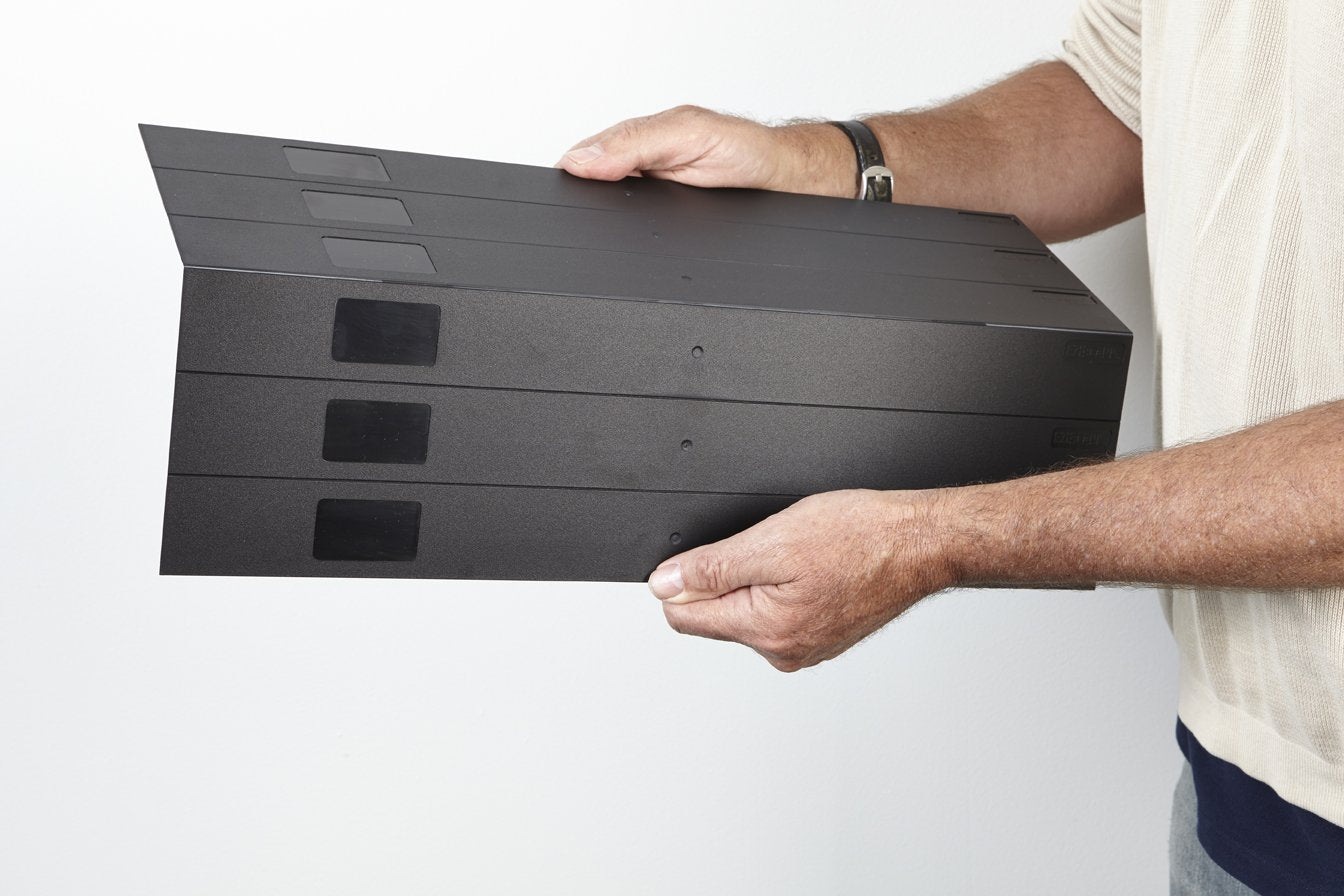 19'' Black Blanking Panels   10 Sheets Of 6U Per Carton   Easy, Tool Less Installation