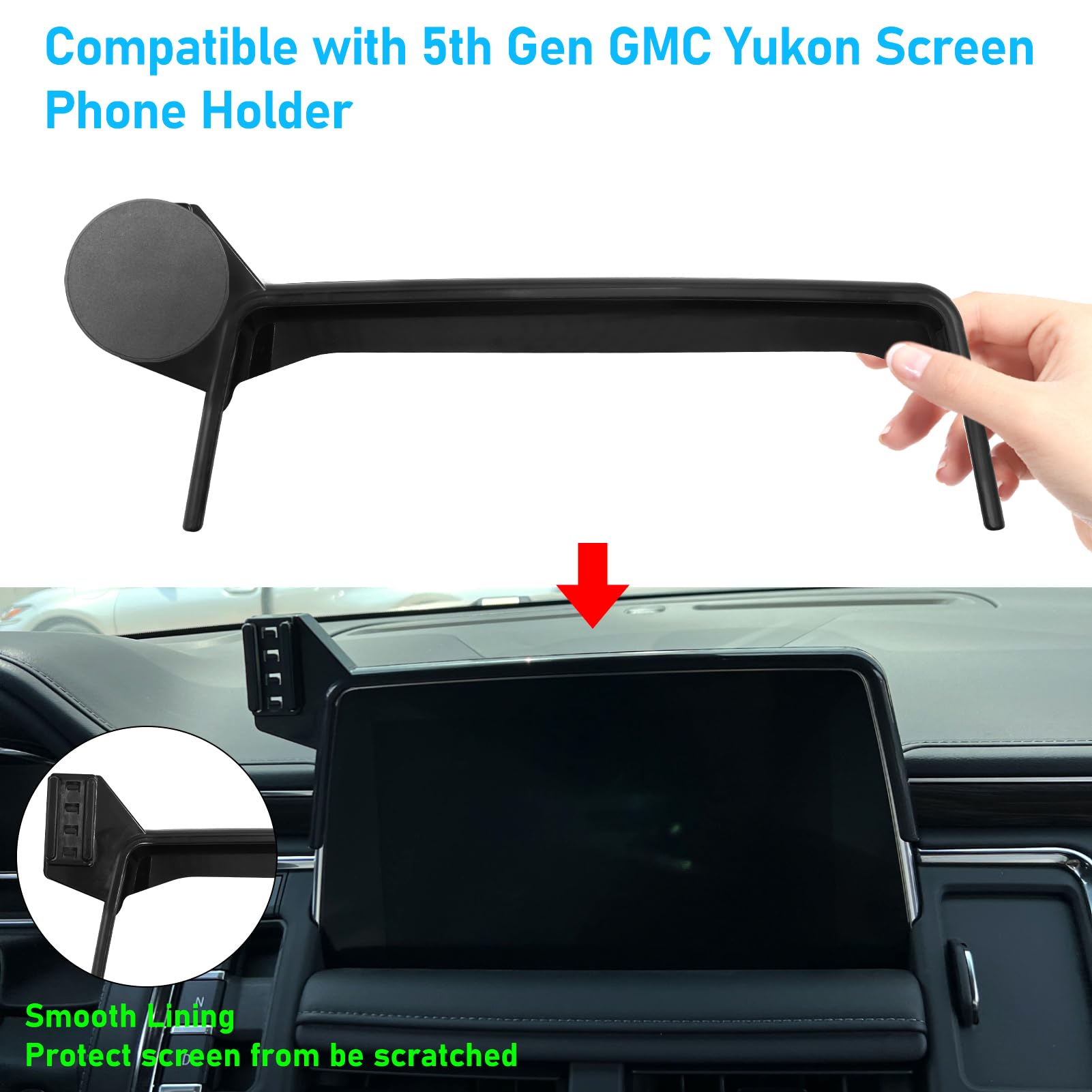 Apeser Magnetic Phone Holder Mount Compatible With Chevy Suburban Tahoe/Gmc Yukon 2021-2024,Cell Phone Automobile Cradles For 10