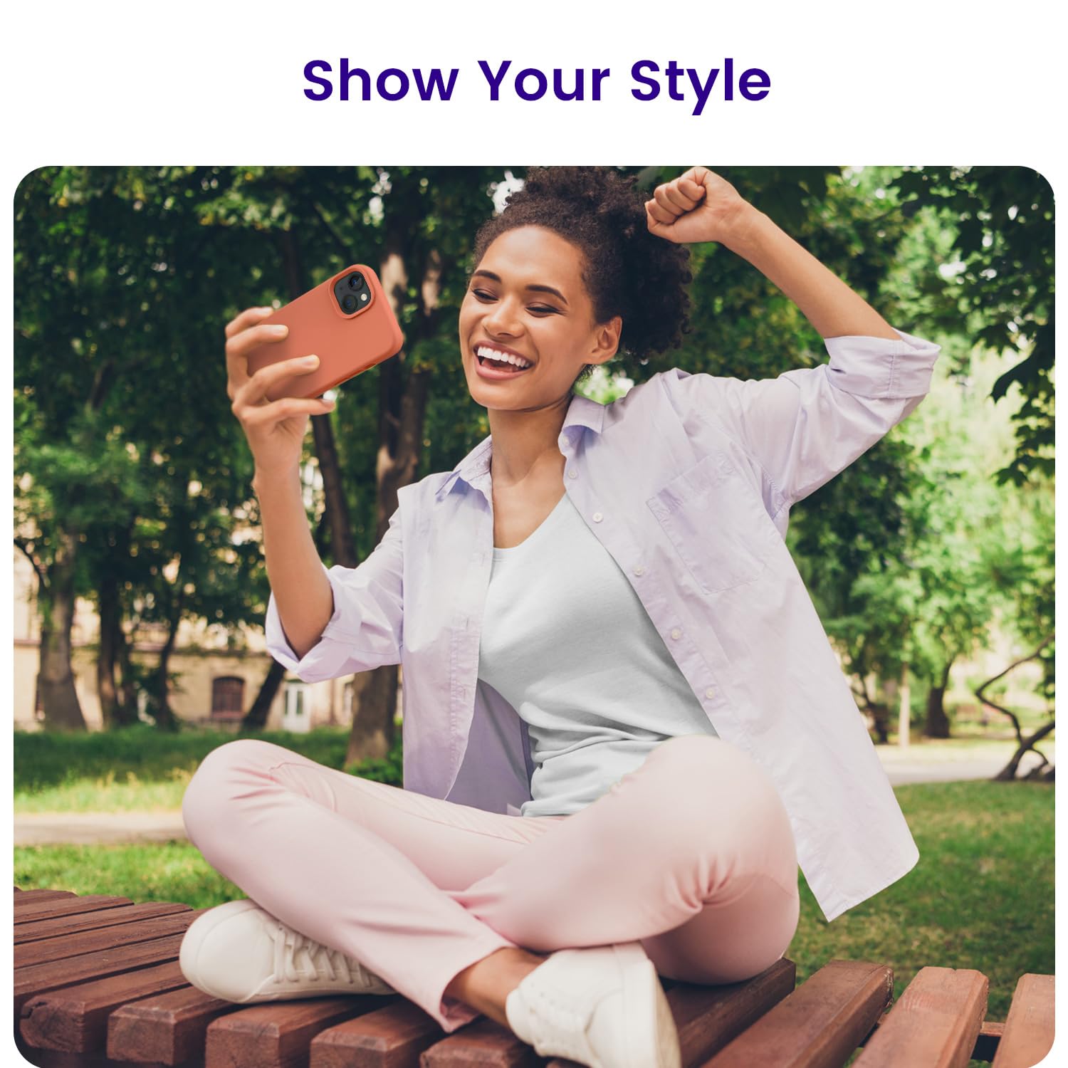 Otofly Designed For Iphone 13 Case, Silicone Shockproof Slim Thin Phone Case For Iphone 13 6.1 Inch (Pink Pomelo)