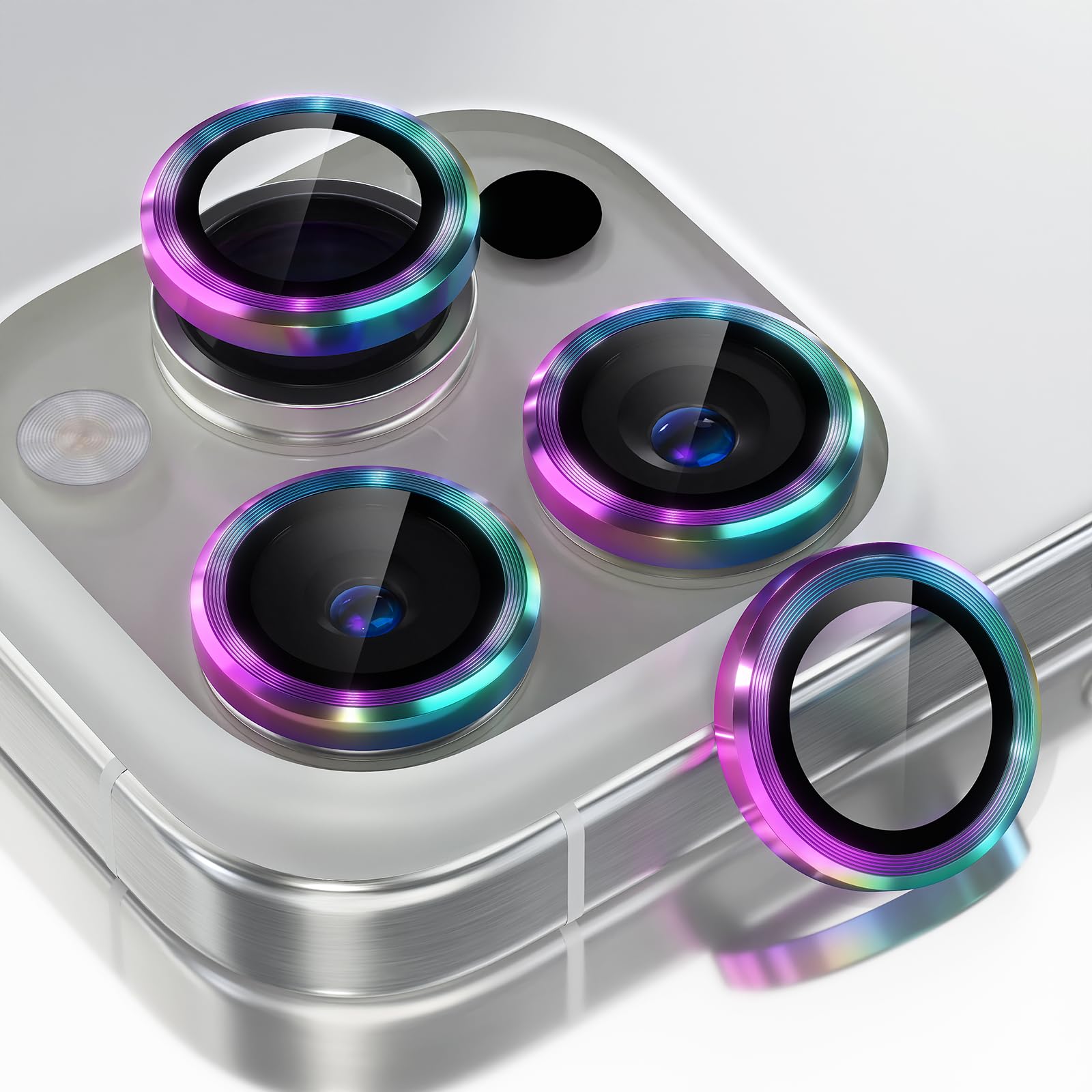 Choiche Compatible For Iphone 16 Pro/Iphone 16 Pro Max Camera Lens Protector, 9H Tempered Glass Camera Cover Screen Protector Me