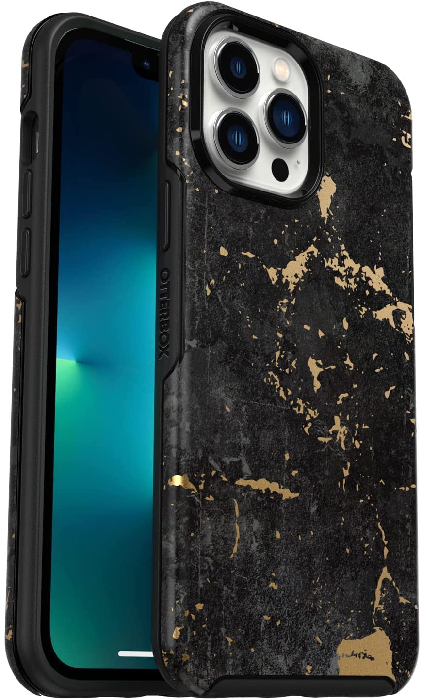 Otterbox Iphone 13 Pro Max & Iphone 12 Pro Max Symmetry Series Case   Enigma (Black/Enigma Graphic), Ultra Sleek, Wireless Charg