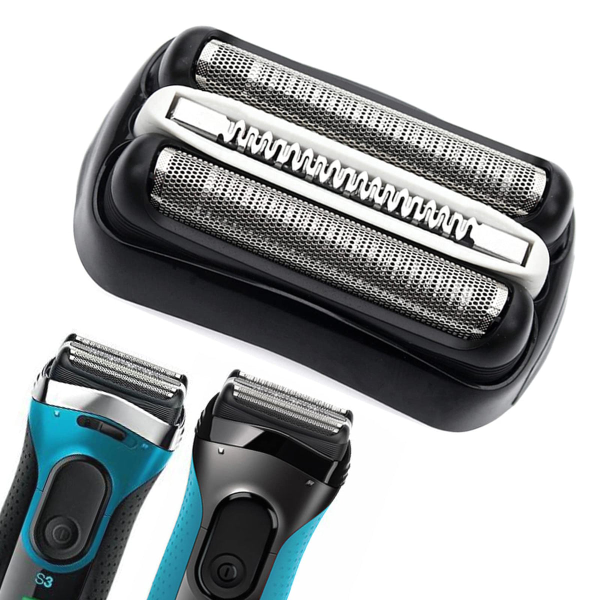 Jevong Series 3 32B Shaver Replacement Head For Braun Electric Shaver 3040S, Foil & Cutter Razor Replacement Head For Braun 3000
