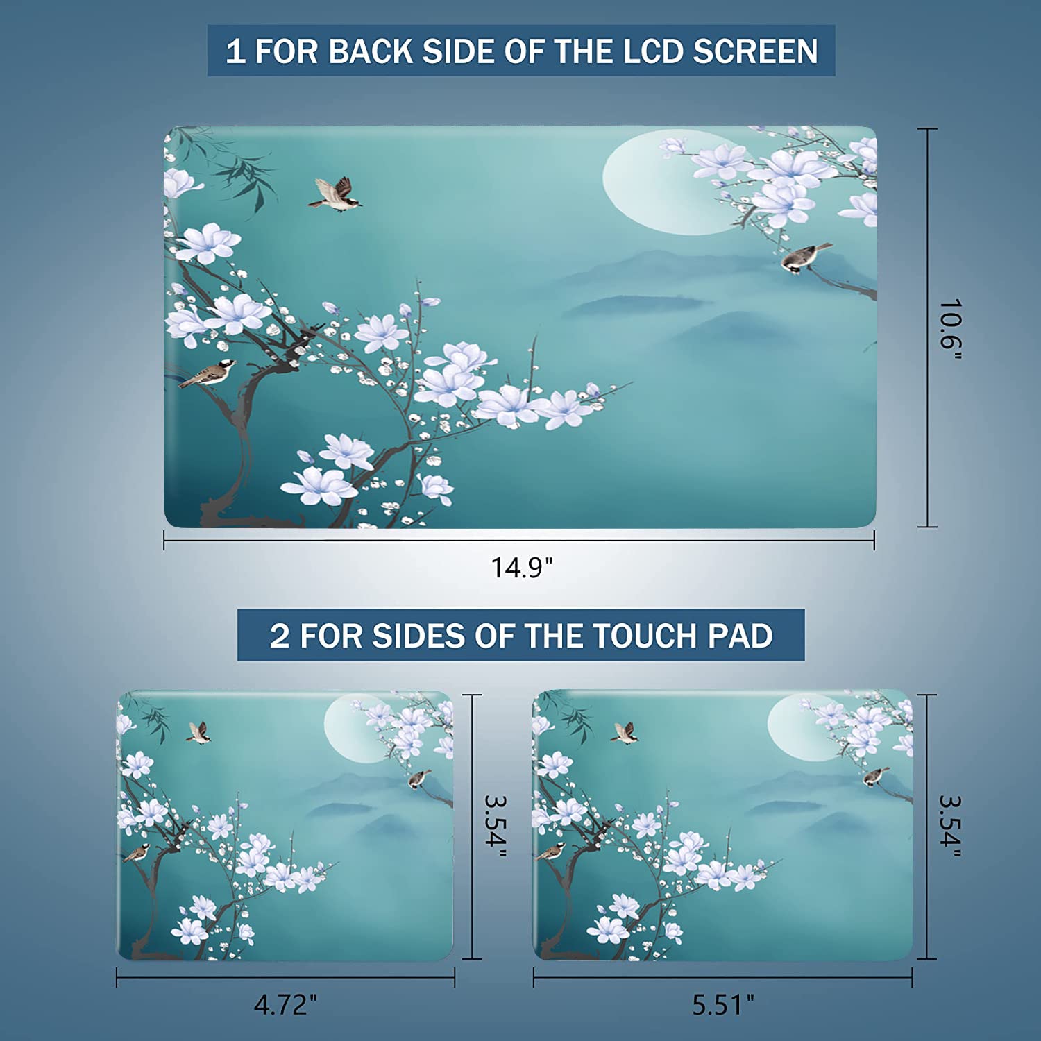 15.4 15.6 Inches Laptop Skin Sticker Universal Netbook Skin Sticker 12.1 13 13.3 14 Inches Reusable Notebook Art Protector By Ao