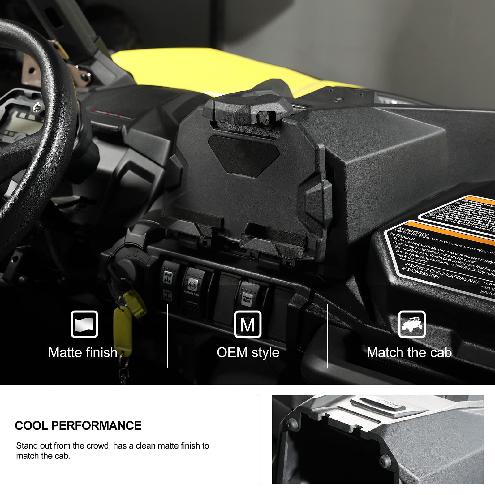 Kiwi Master Electronic Device Tablet Holder Phone Mount Compatible With 2021 2024 Can Am Commander, 2019 2024 Can Am Maverick Sp