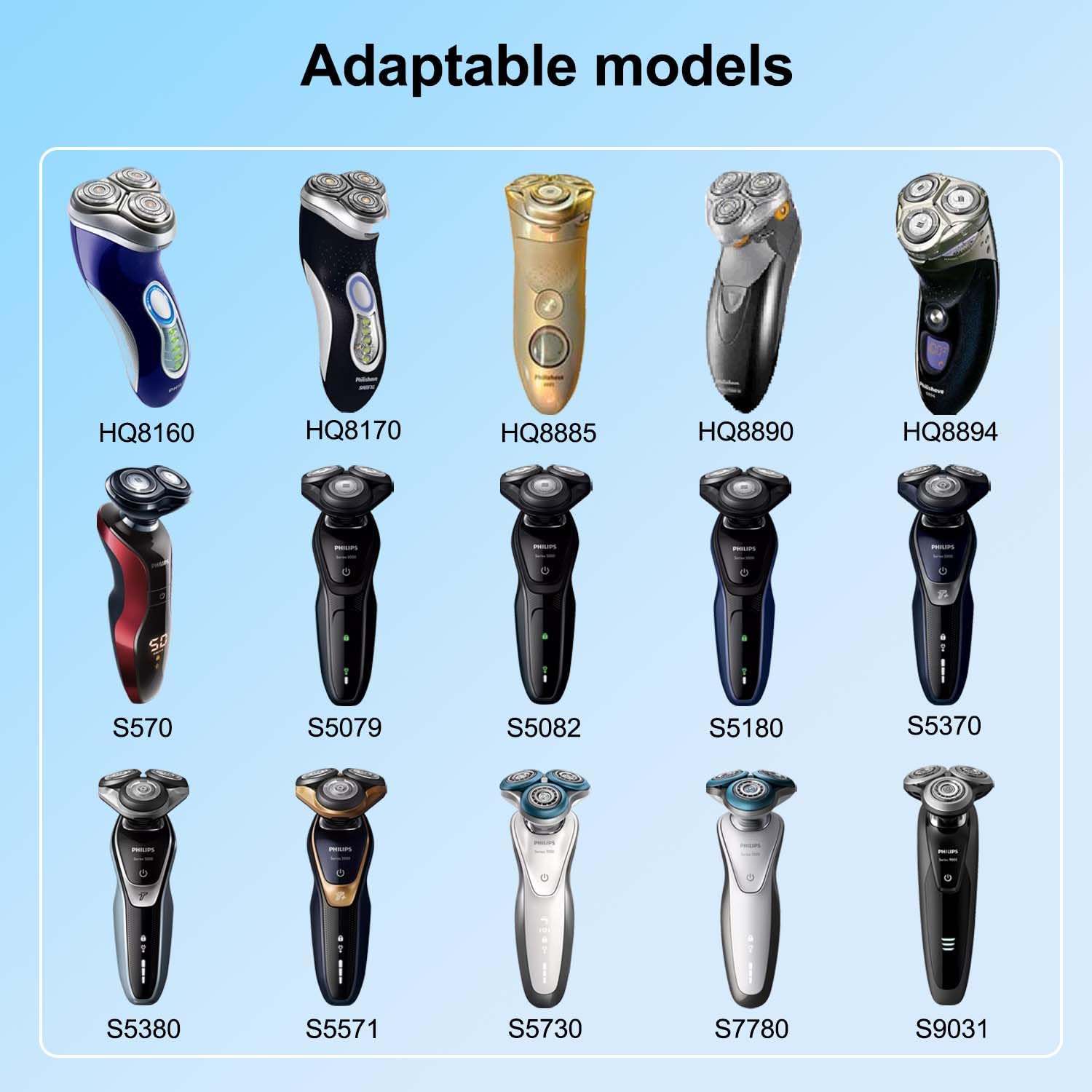 Hq8505 Charger For Philips Norelco 7000 5000 3000 8000X 8500X 9000 Series Mg7 S1560 Electric Beard Trimmer 15V Ac Adapter Power