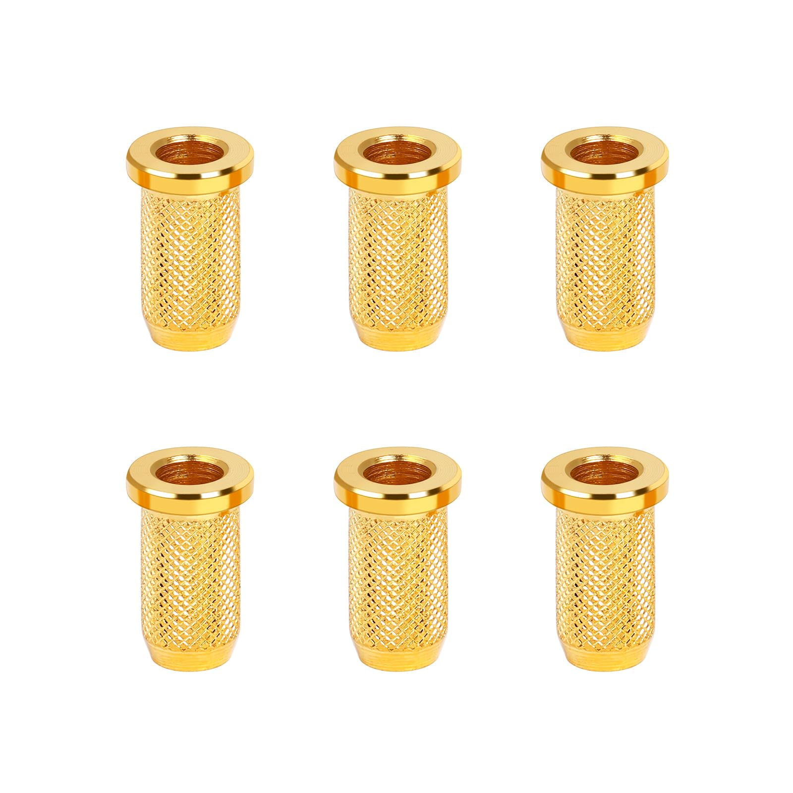Banworks Guitar String Mounting Ferrules 4mm (5/32) String Through Body Ferrule for Electric Guitars Pack of 6 JT/CXK-03 Golden