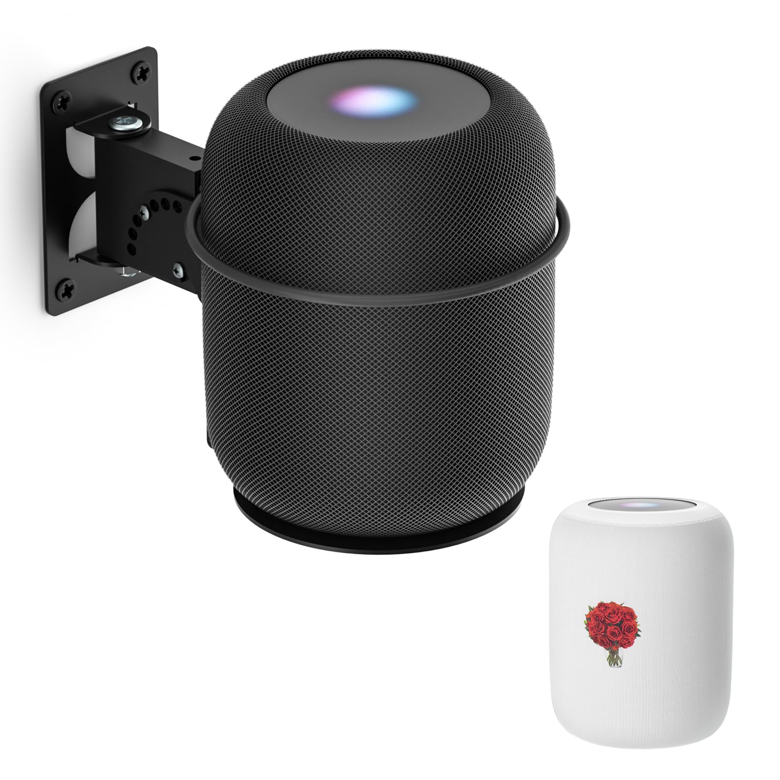 Adjustable Speaker Mount For Homepod 2 Wall Mount Bracket With Dust Proof Cover For Homepod 2Nd Mount   Speaker Mount For Homepo