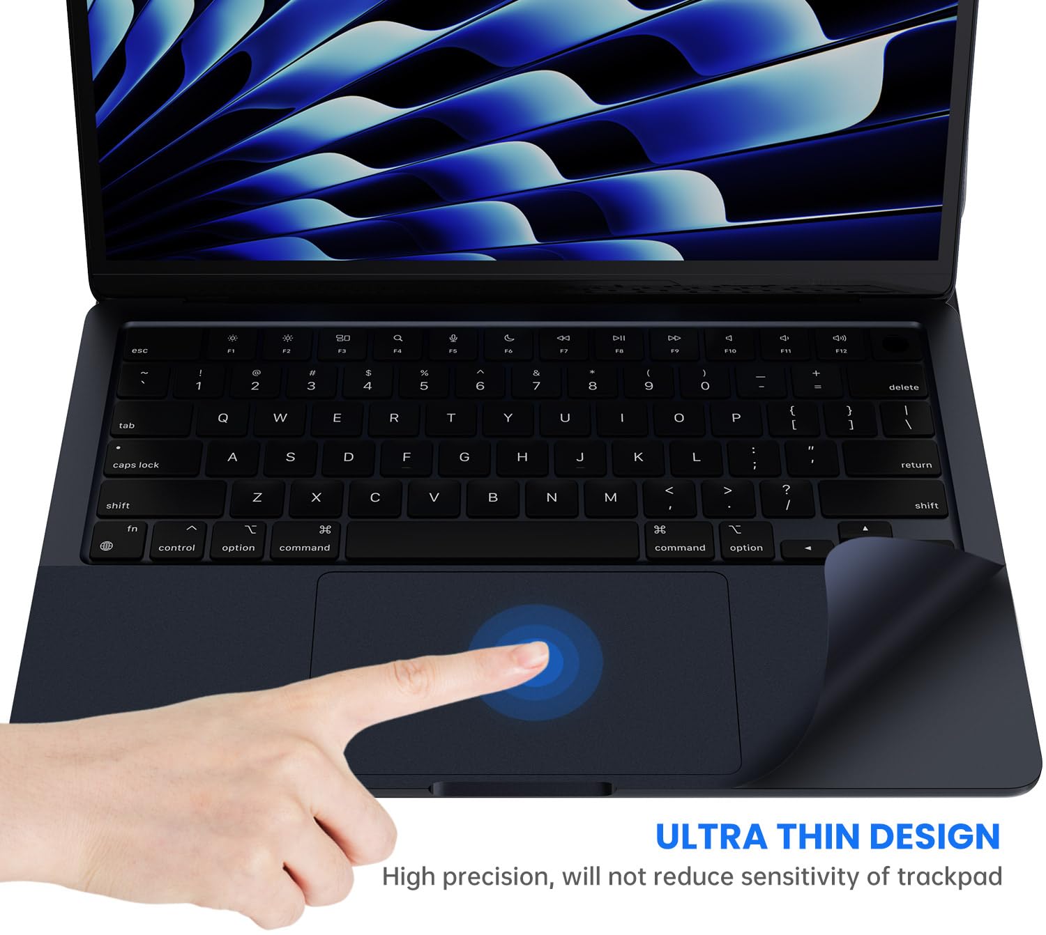 Palm Rest Cover Compatible With 2024 Macbook Air 13'' M3 Chip A3113 Trackpad Protector Cover Skin For 2024 Apple Macbook Air 13.