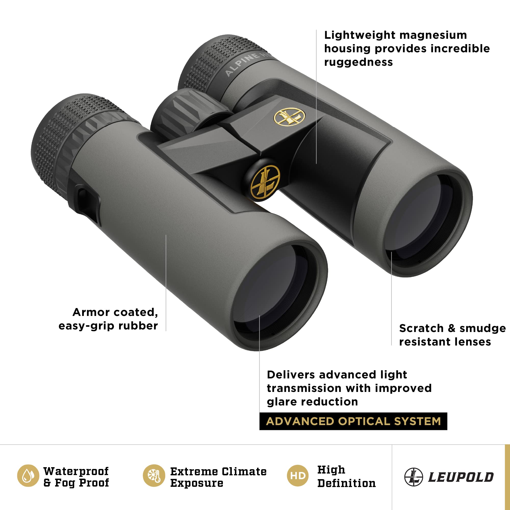 Leupold Bx-2 Alpine Hd Binoculars, 8X42Mm (181176)