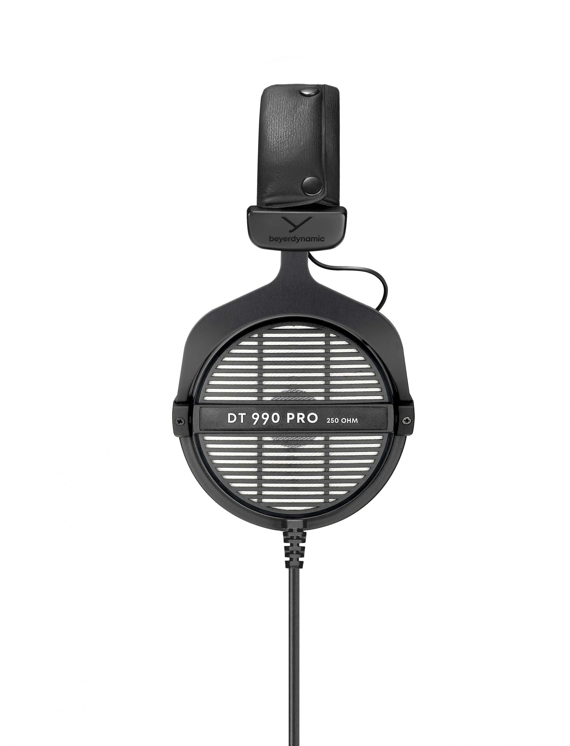 Beyerdynamic Dt 990 Pro 250 Ohm Over Ear Studio Headphones For Mixing, Mastering, And Editing