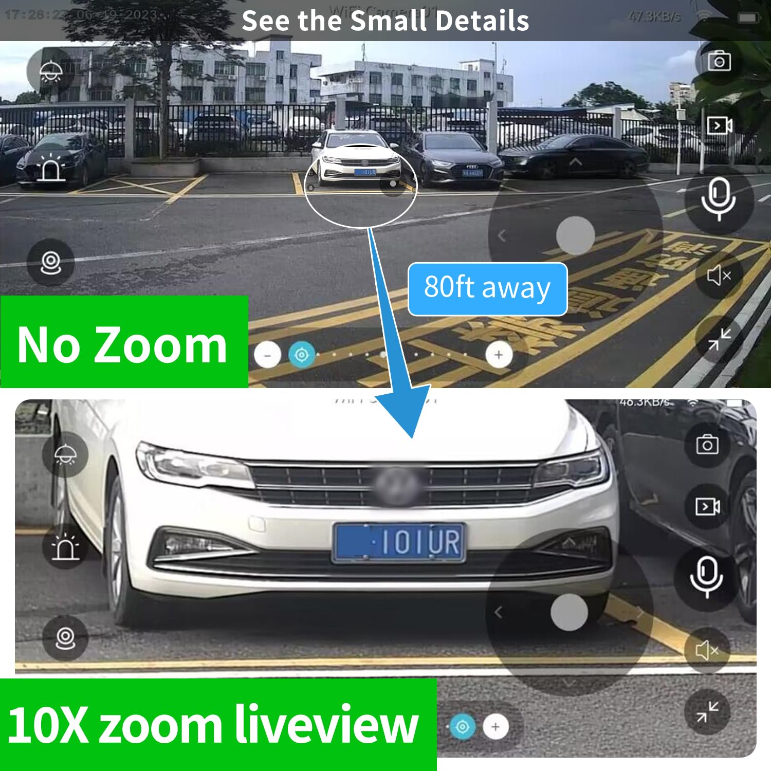 Letscee Security Cameras Wirelss Outdoor For Home Security, Alexa Cameras Solar Power,360 View Outside Camera,Motion Detection,1