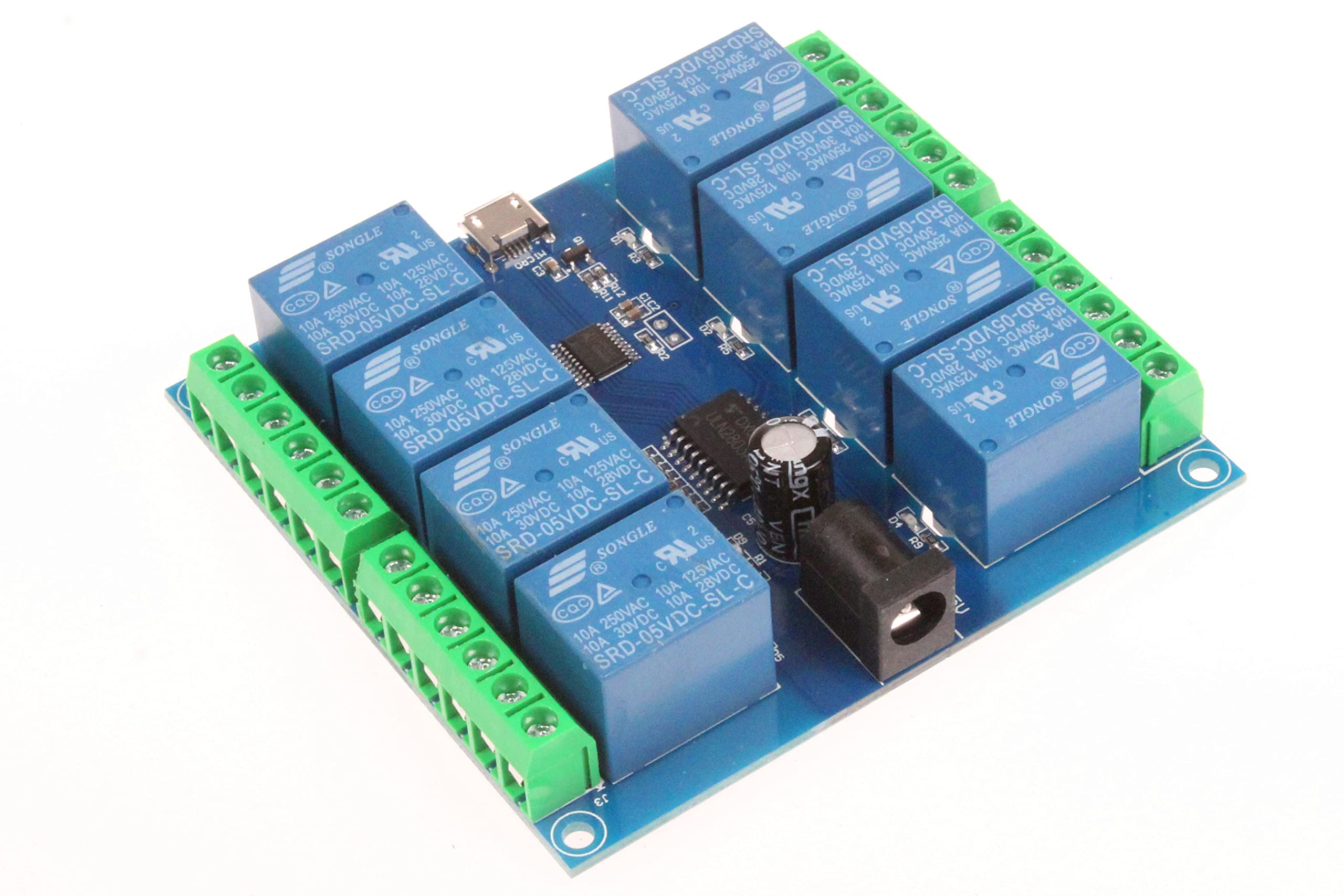 Noyito Hid Drive Free Usb Computer Control Switch Relay Module Usb Smart Switch Control Plug And Play (8 Channel Micro Usb)