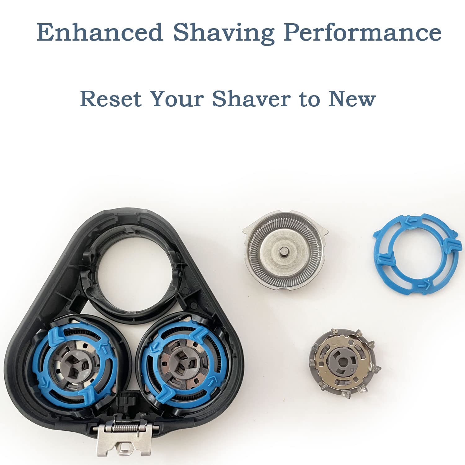 Suleto Sh50 Replacement Heads Whole Head Compatible With Phillip Shaver Series 5000 (S5Xxx), S5Xxx, Pt8Xx, Pt7Xx, 3 Count Sh50 R