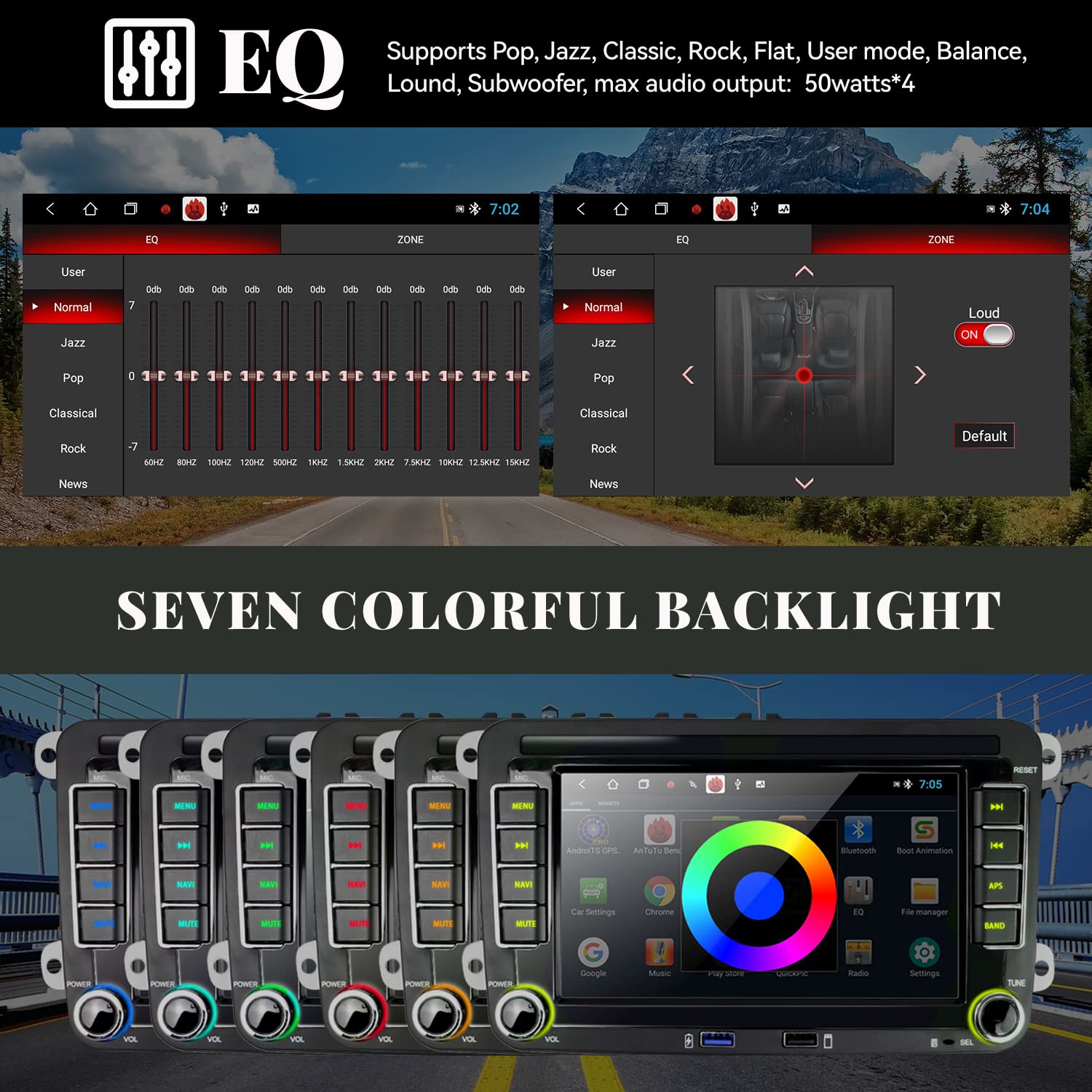 2G+32G Android Car Stereo Radio For Vw Passat Golf Jetta Tiguan Wireless Apple Carplay Android Auto Double Din 7 Inch Touch Scre