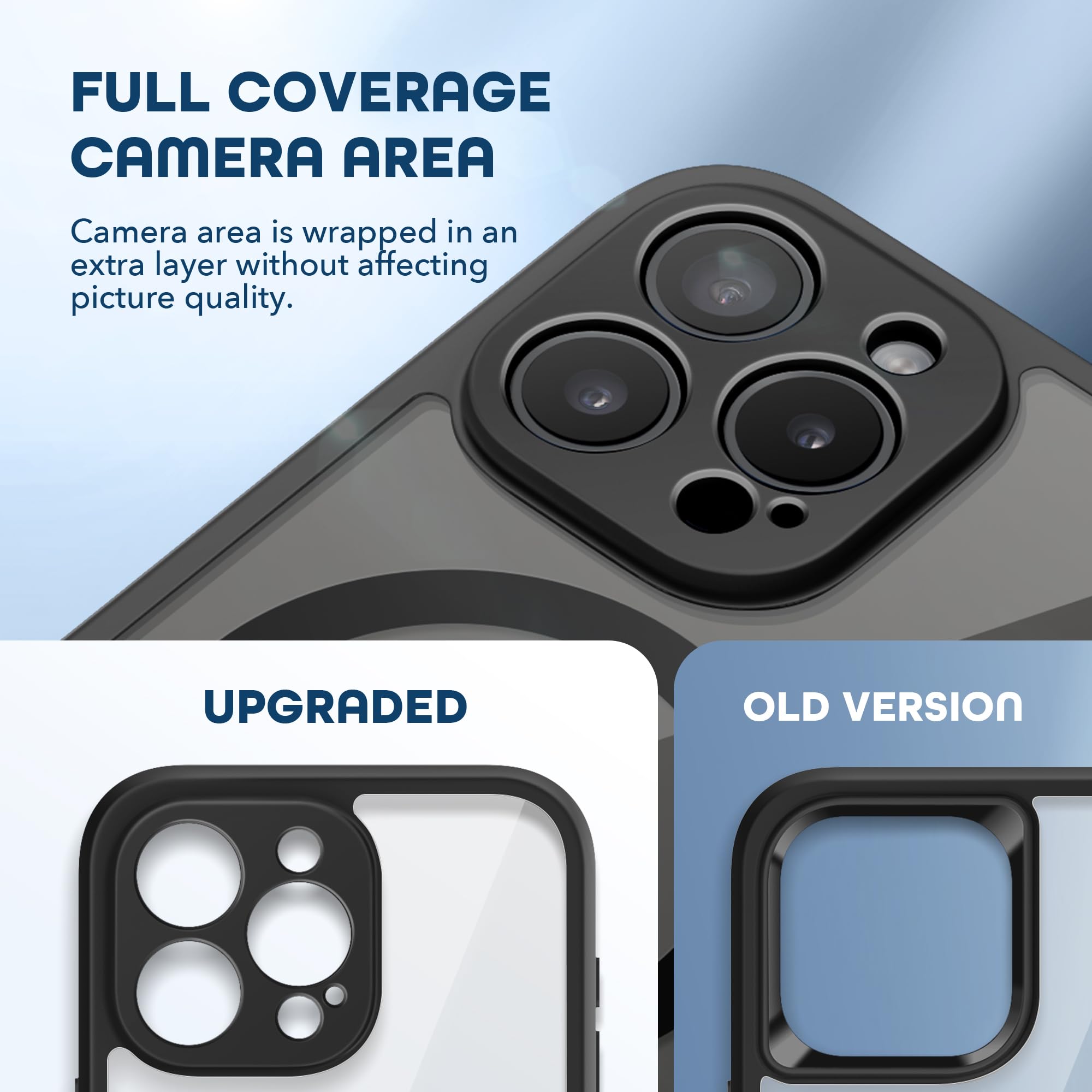 Tieszen Magnetic For Iphone 15 Pro Max Case, [Dustproof Design] Compatible With Magsafe, Built In 9H Tempered Glass Screen Prote