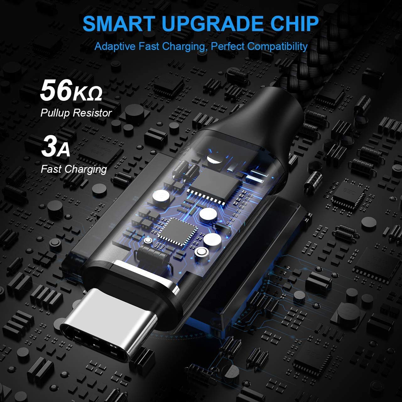 Etguuds Usb To Usb C Cable 3Ft, 2 Pack Usb A To Type C Charger Cord Fast Charging For Samsung Galaxy A15 A25 A35 A55 A54, S24 S23 S22 S21 S20 S10 S10E, Note 20 10, Moto G, For Iphone 16 15, Black