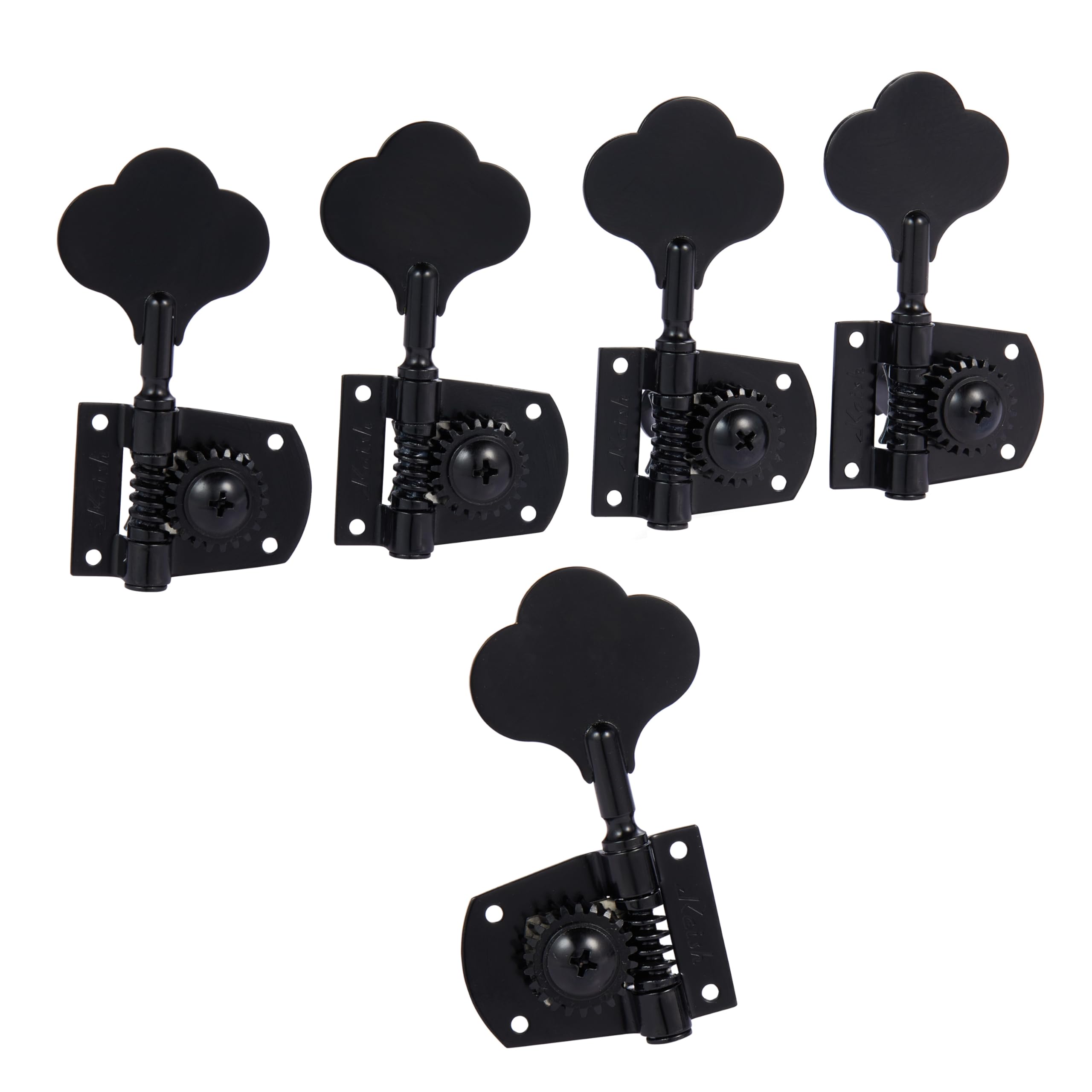 KAISH Cloverleaf 5 String Bass Tuners Bass Tuning Machines 5 String Bass Tuning Keys for Standard/Highway One Series Jazz Bass J