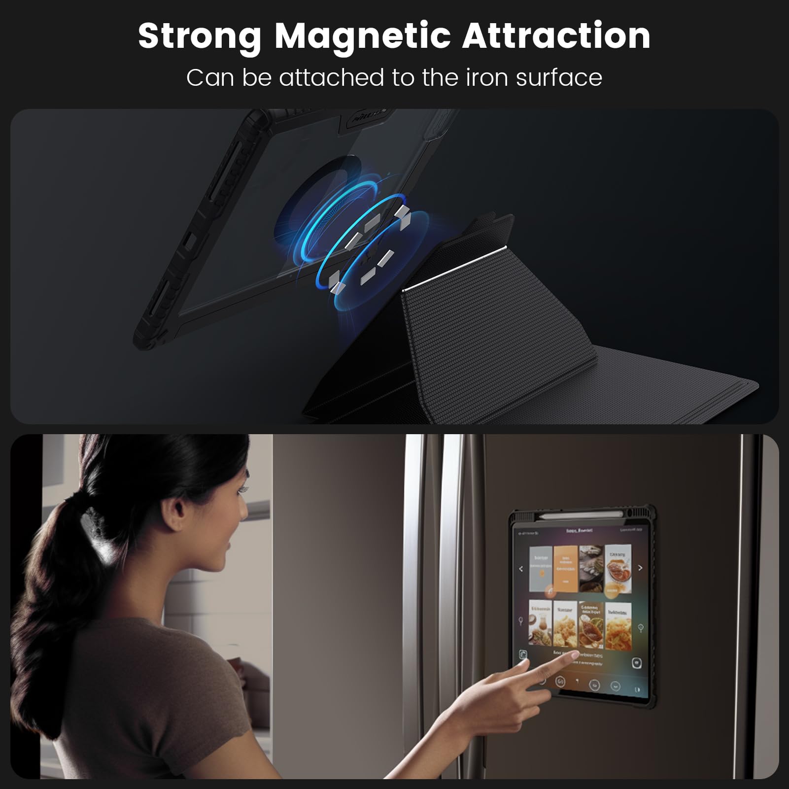 Nillkin Magnetic Keyboard Case For Ipad Air 13 Inch (M2) 2024, Ipad Pro 12.9 Case With Keyboard, Magic Keyboard For Ipad, Magic